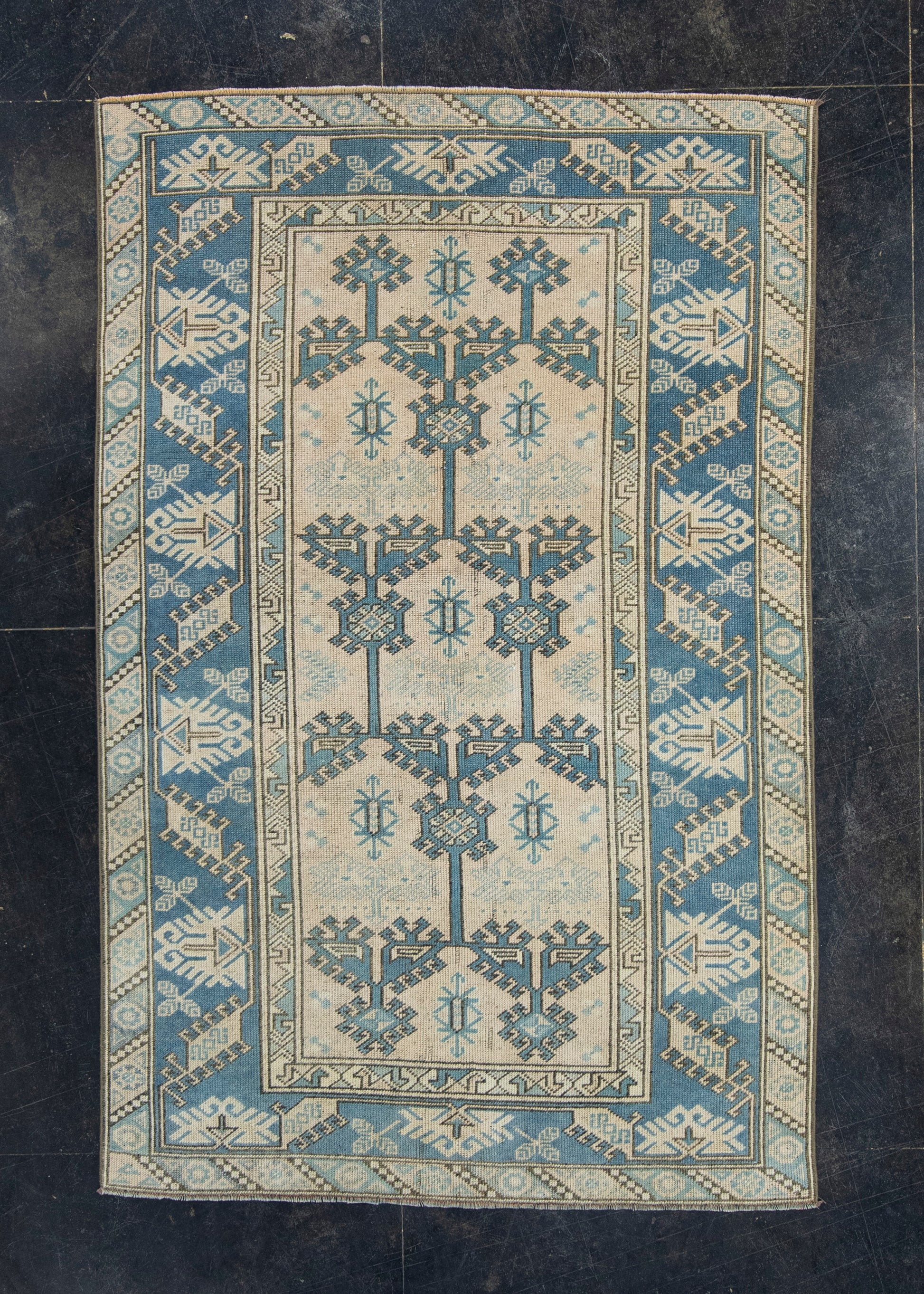 Turkish Vintage Anatolian Rug 4'1" x 6'4" #17948