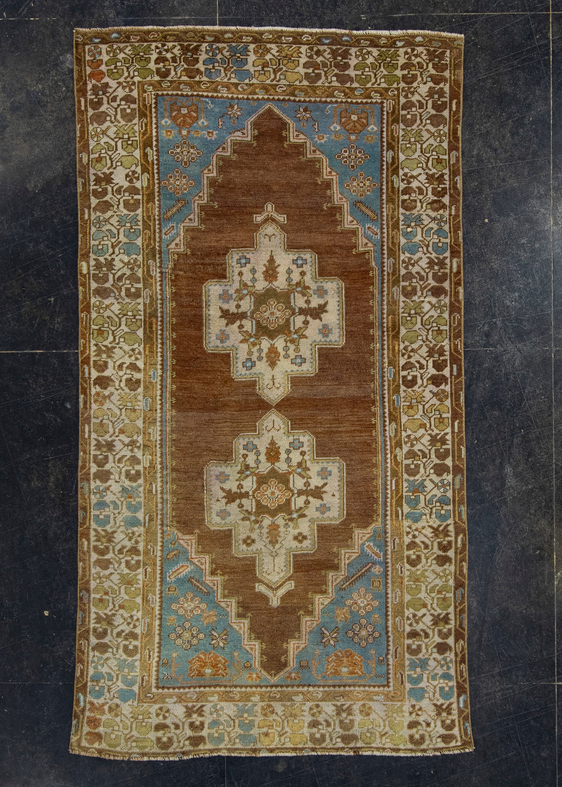 Turkish Vintage Anatolian Rug 3'6" x 6'6" #17945