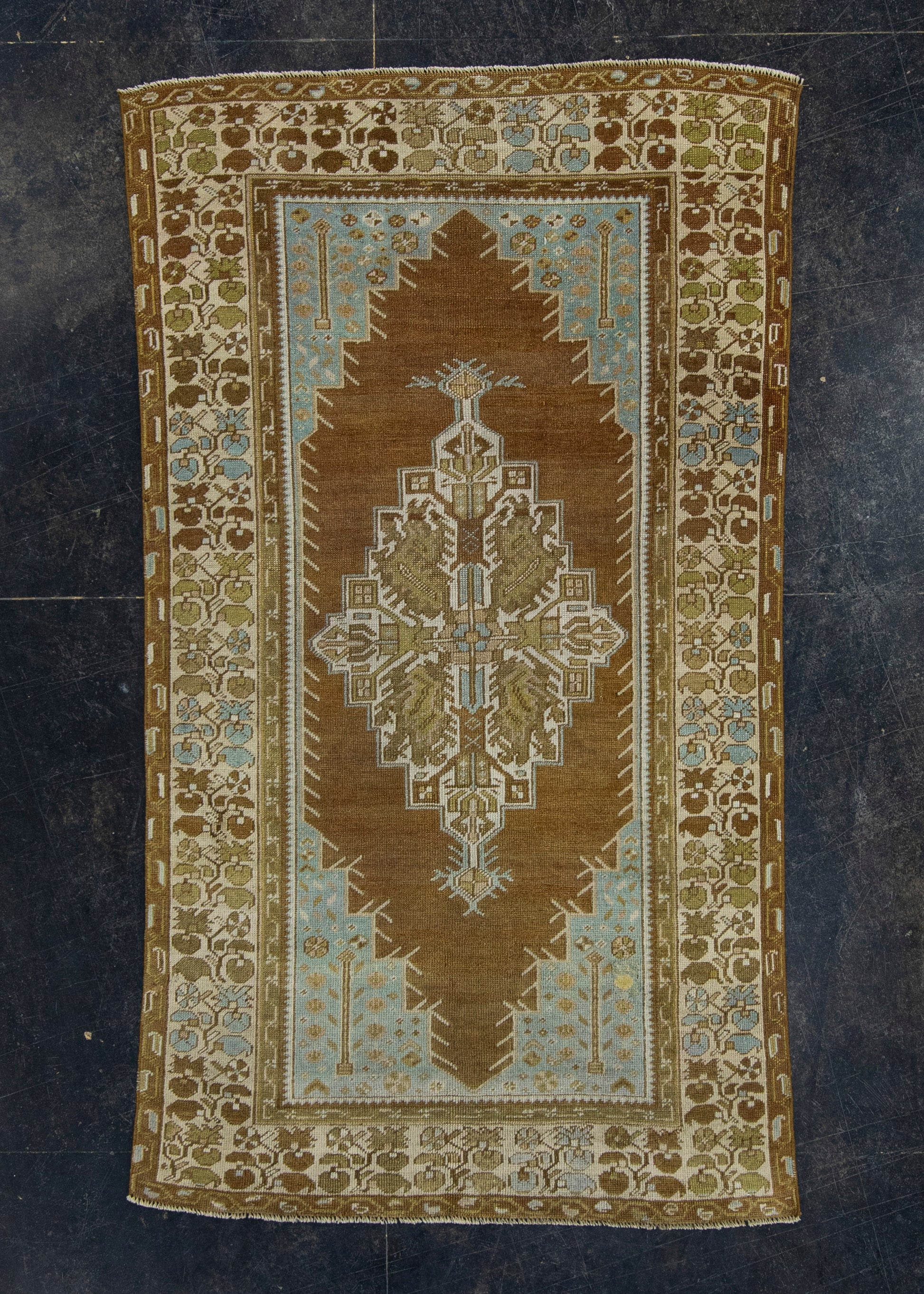 Turkish Vintage Anatolian Rug 3'6" x 6'2" #17949