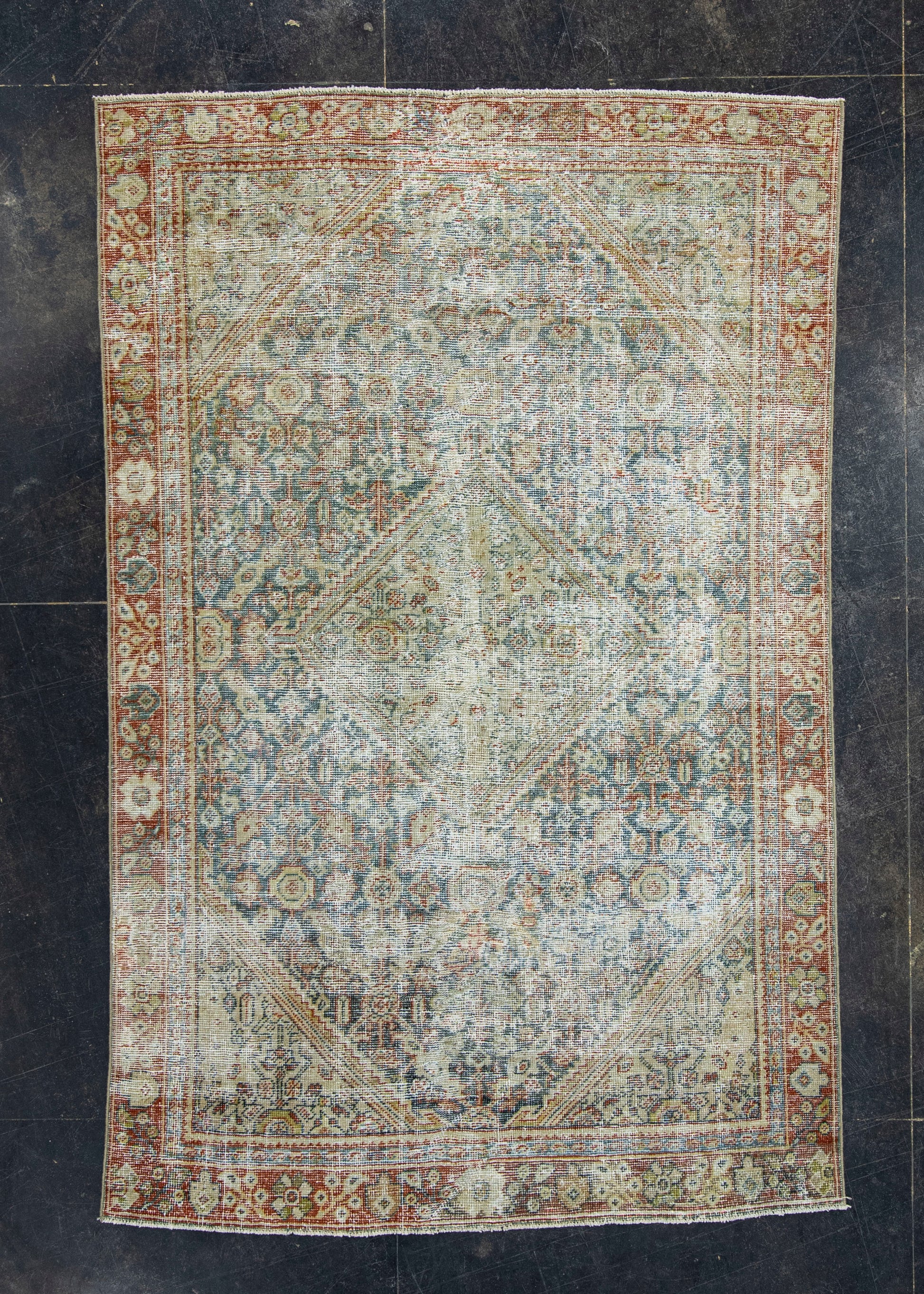 Turkish Vintage Anatolian Rug 4'2" x 6'7" #17606