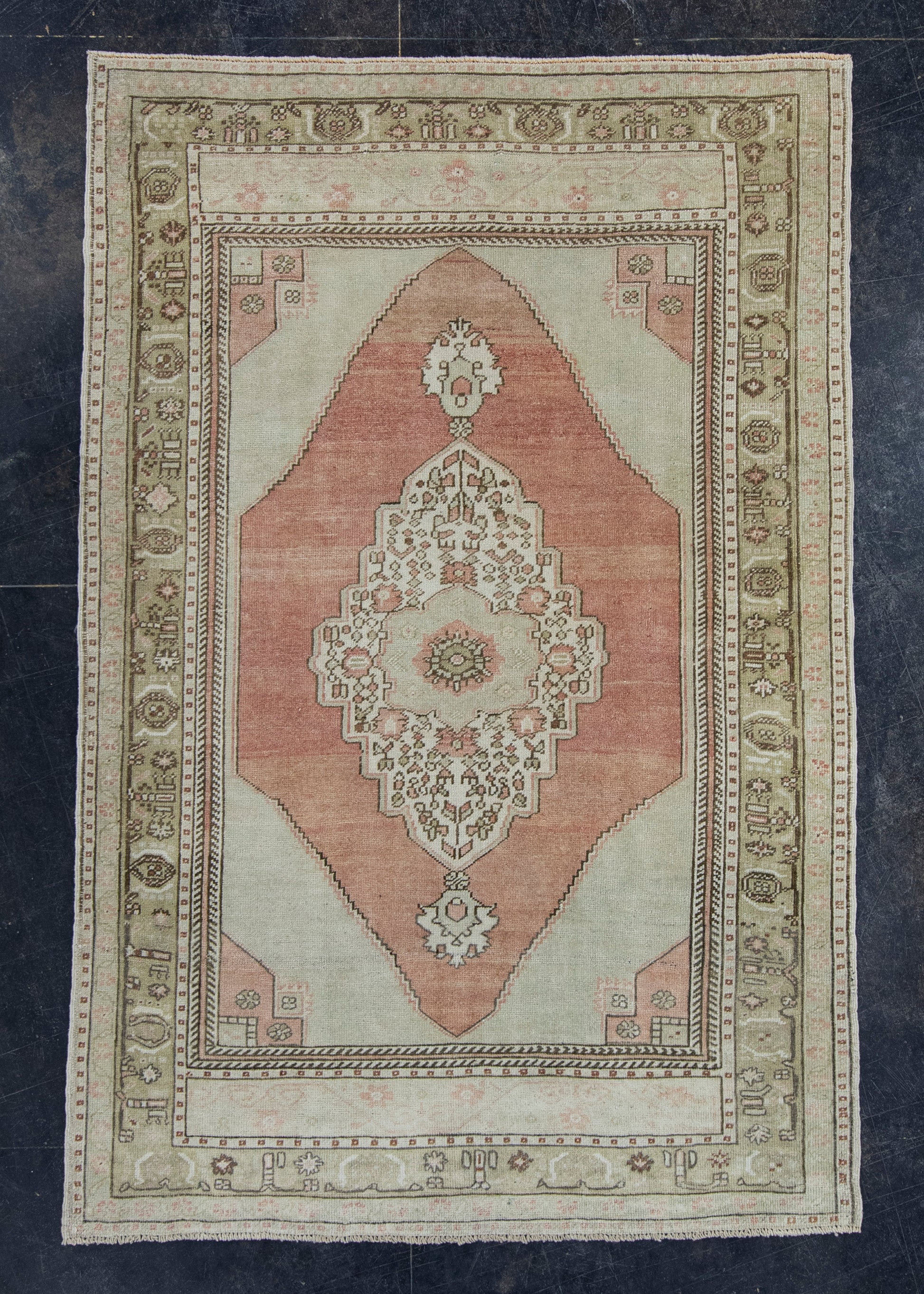 Turkish Vintage Rug 4'3" x 6'6" #17504