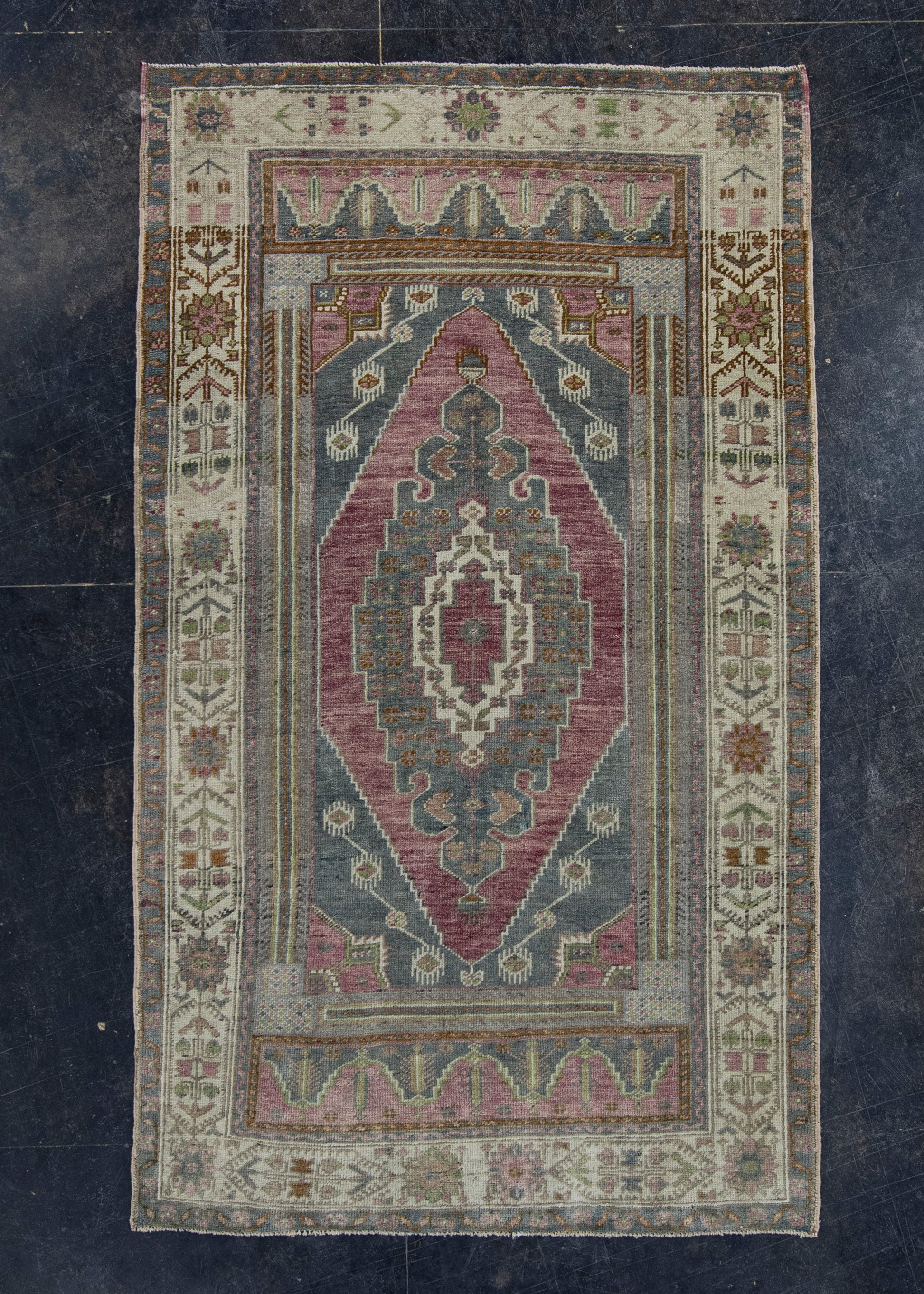 Turkish Vintage Rug 3'9" x 6'4" #17811