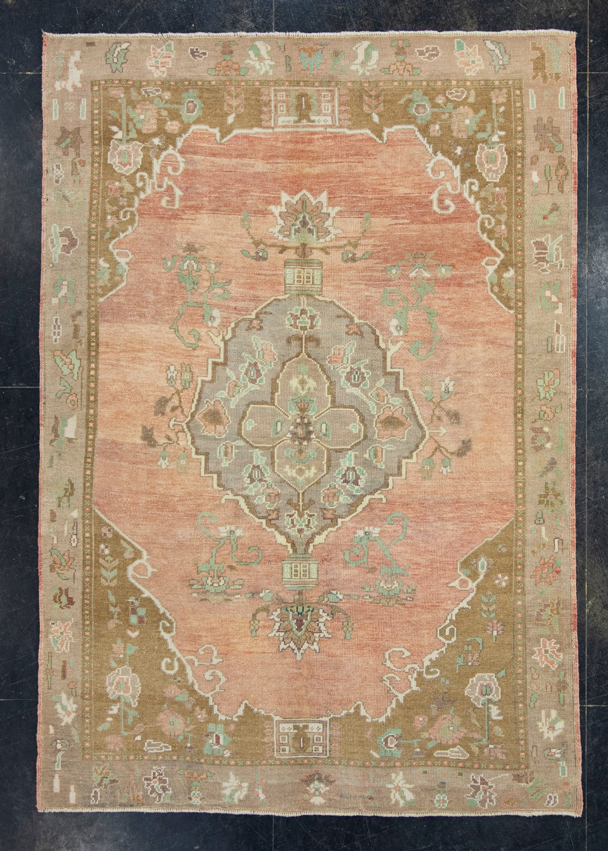 Turkish Vintage Rug 5'1" x 7'5" #17114