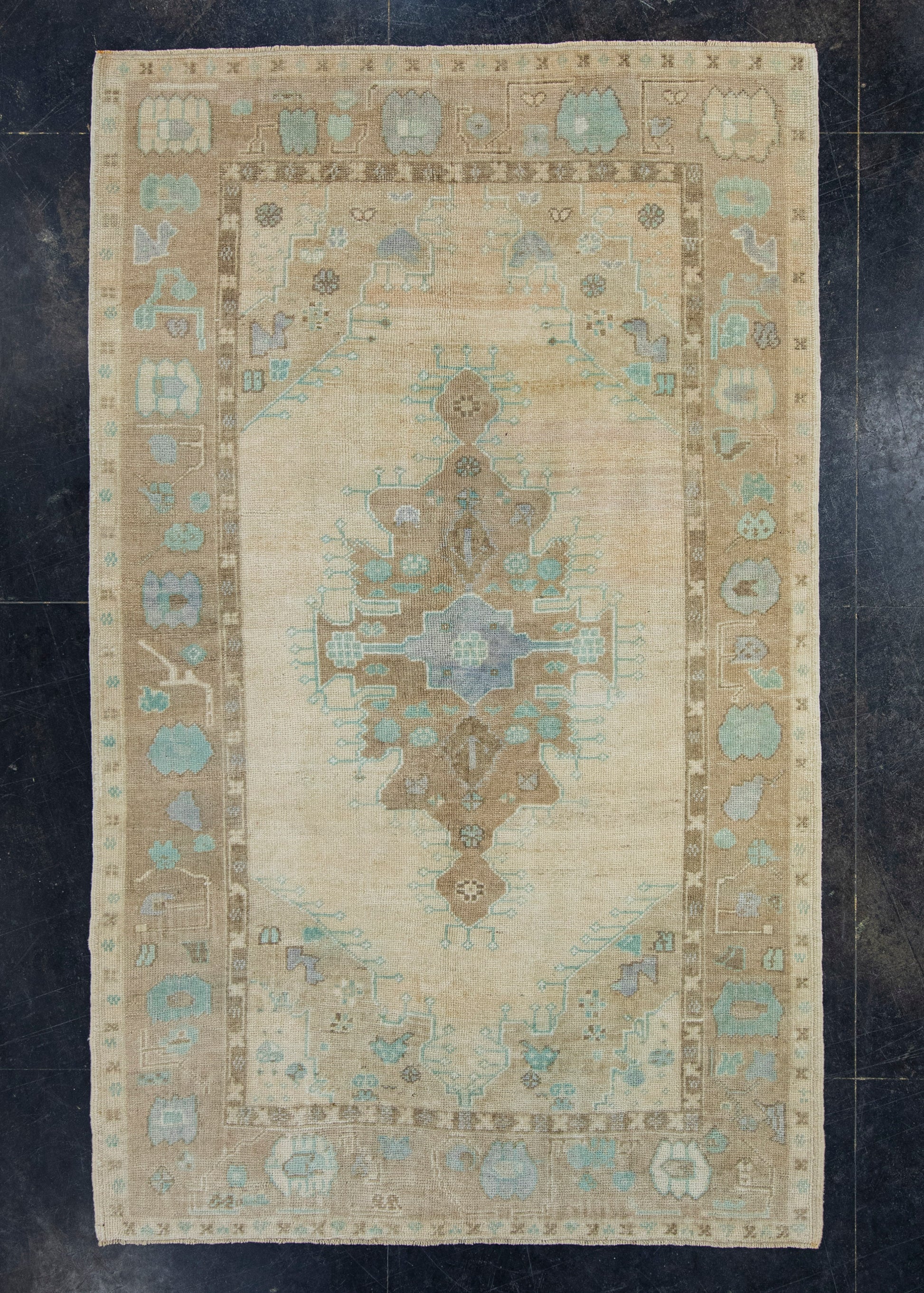 Turkish Vintage Rug 4'8" x 7'7" #17503