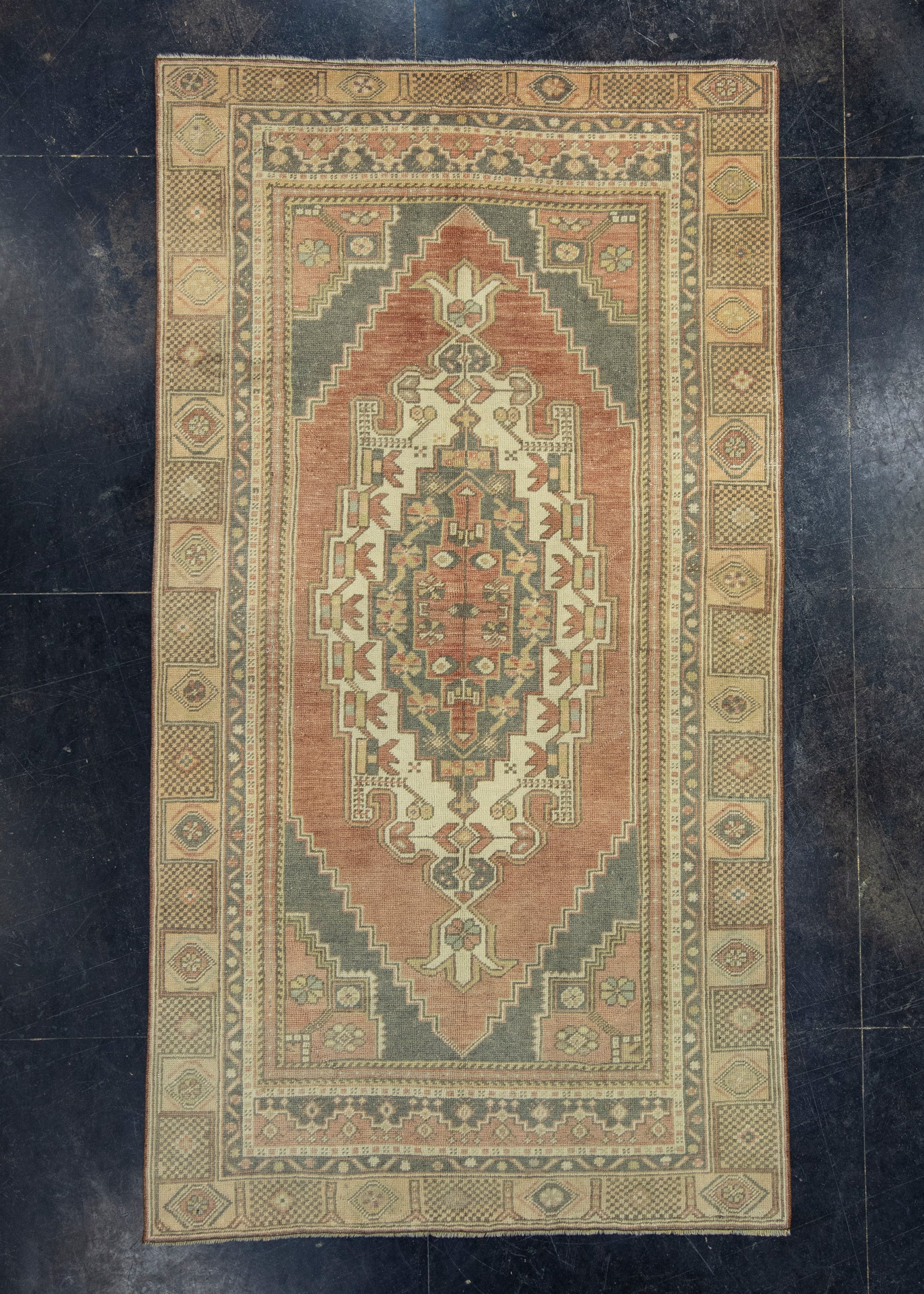 Turkish Vintage Rug 4'4" x 8' #17801