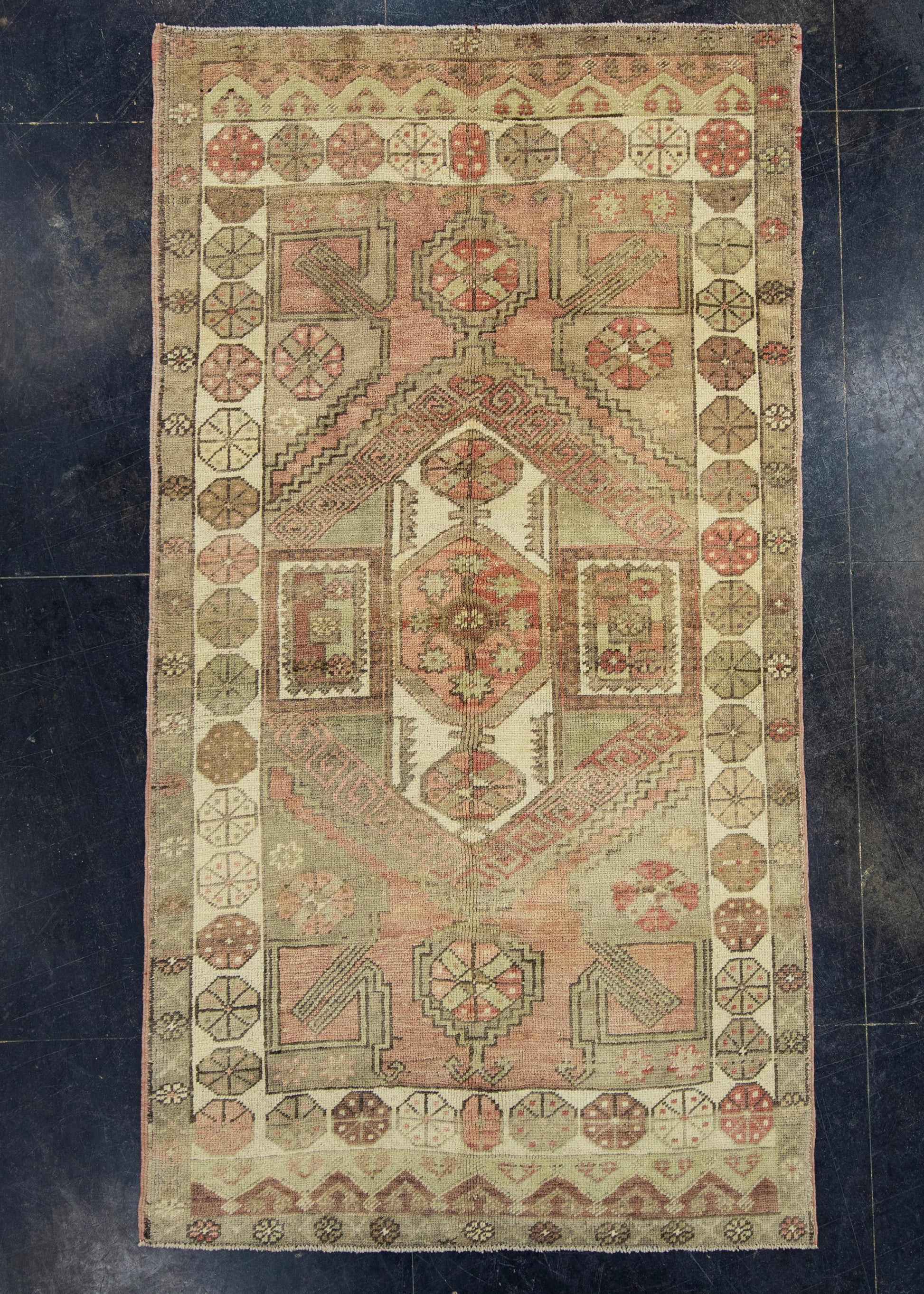 Turkish Vintage Rug 4'4" x 8' #17805