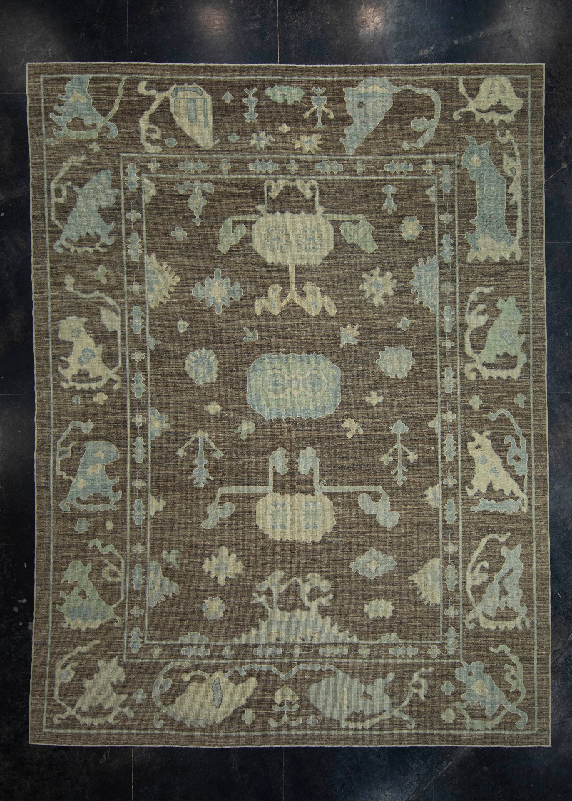 Turkish Oushak Rug 10'4" x 13'7" #18514
