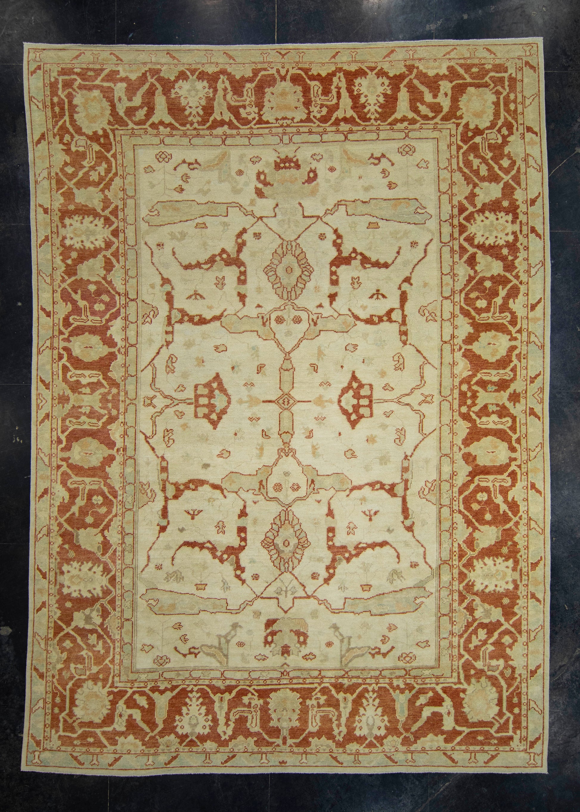 Turkish Oushak Rug 9'9" x 13'8" #18535