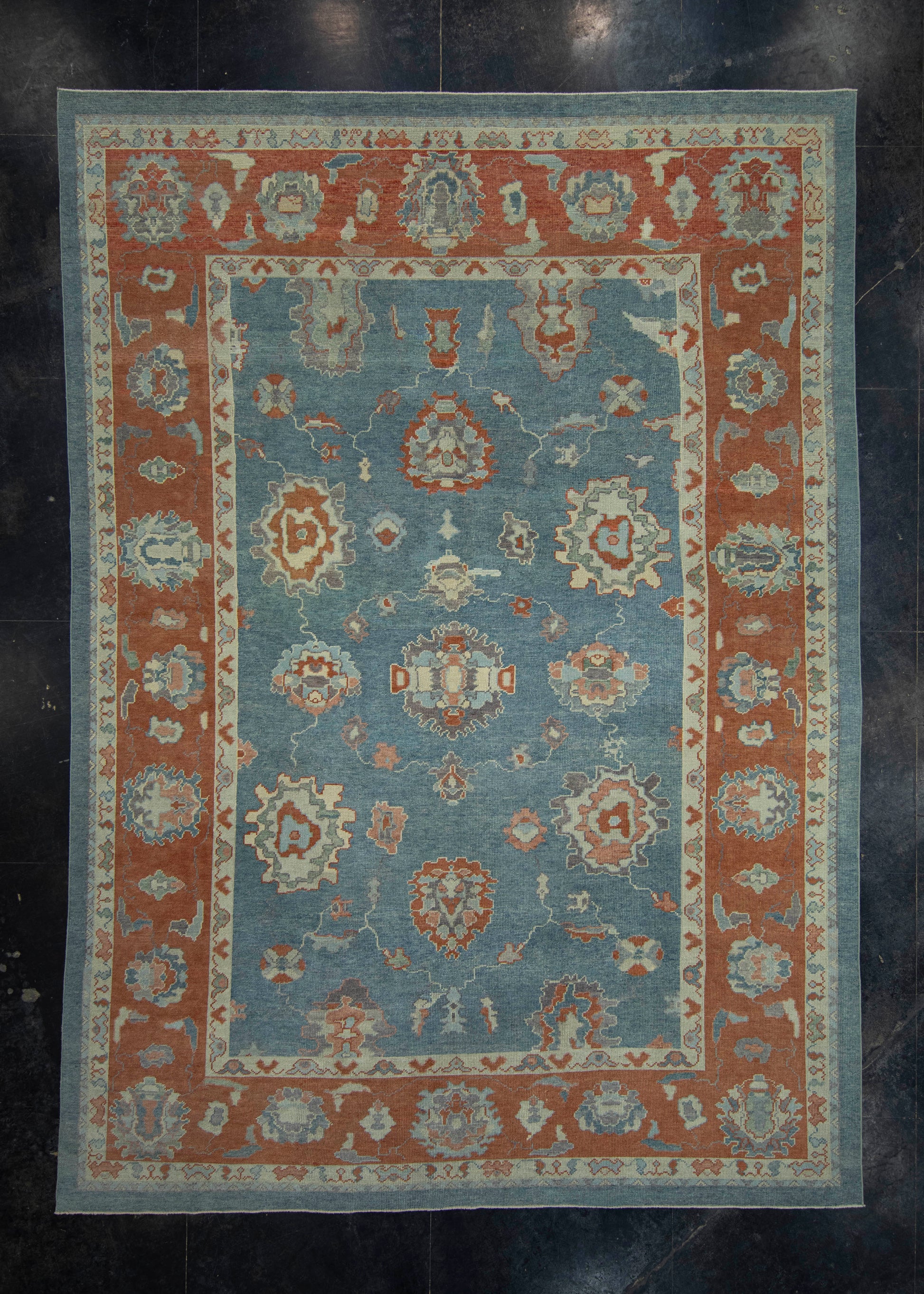 Turkish Oushak Rug 9'10" x 13'9" #18607