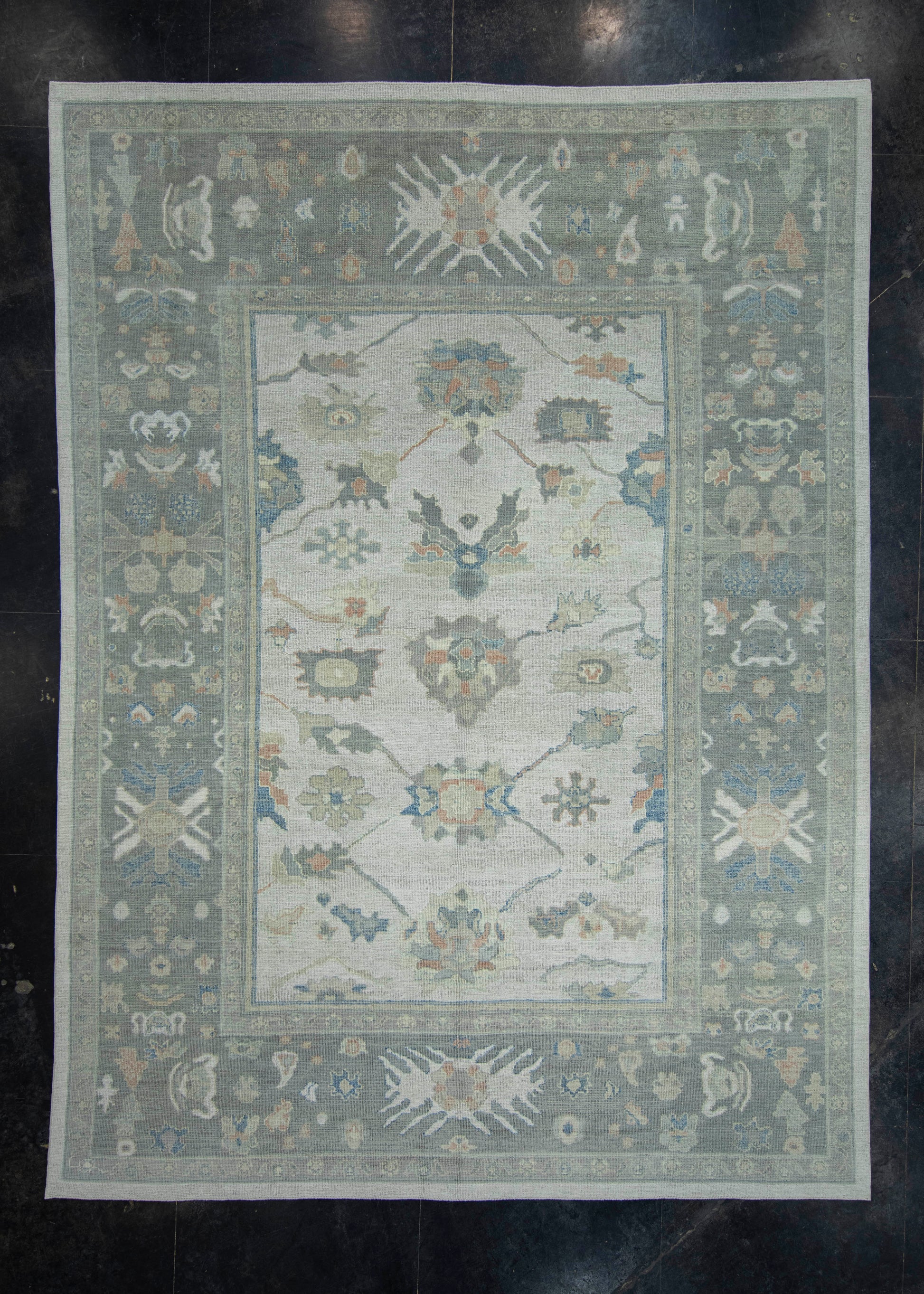 Turkish Oushak Rug 10'1" x 13'9" #18617