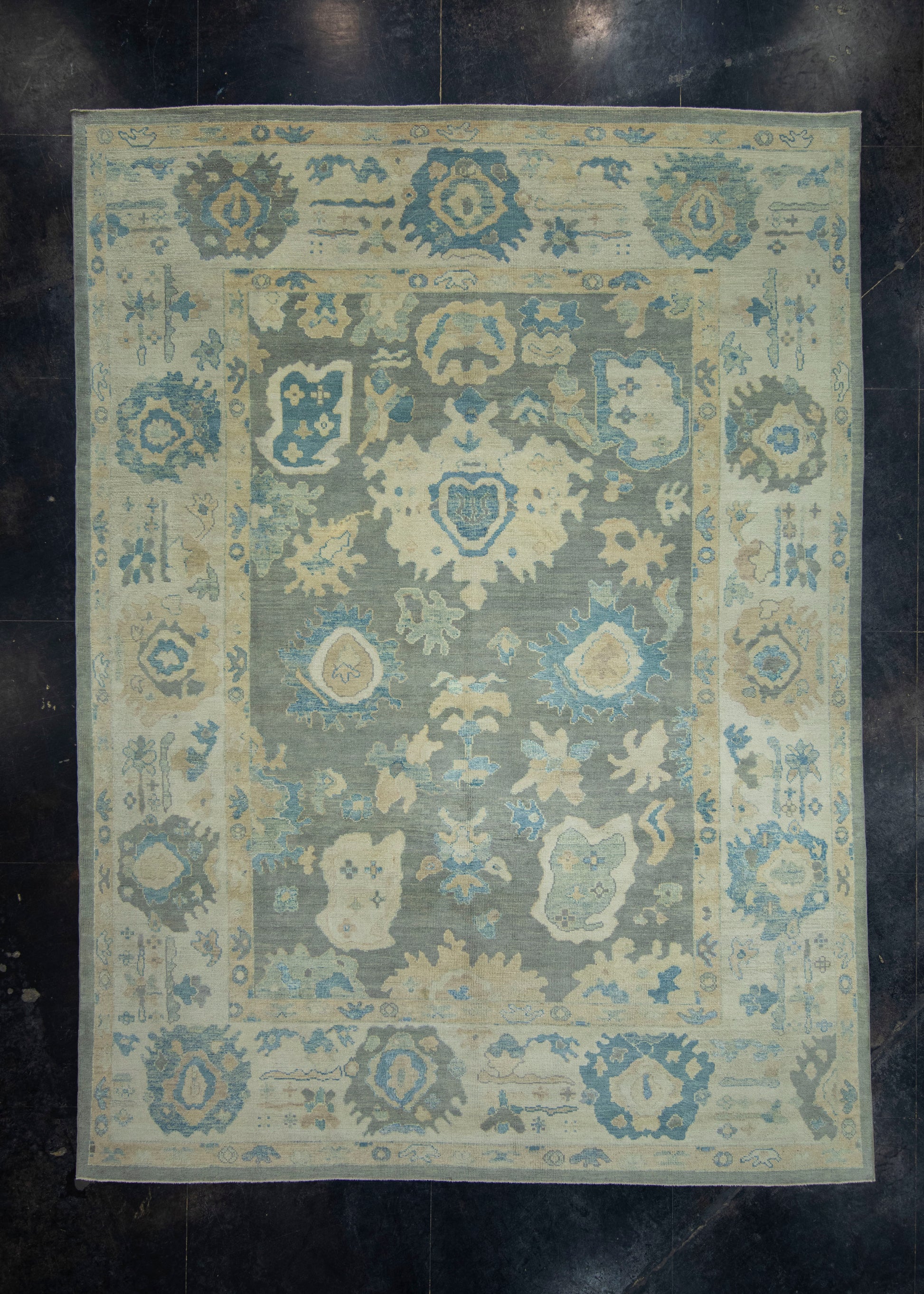 Turkish Oushak Rug 9'9" x 13'3" #18602