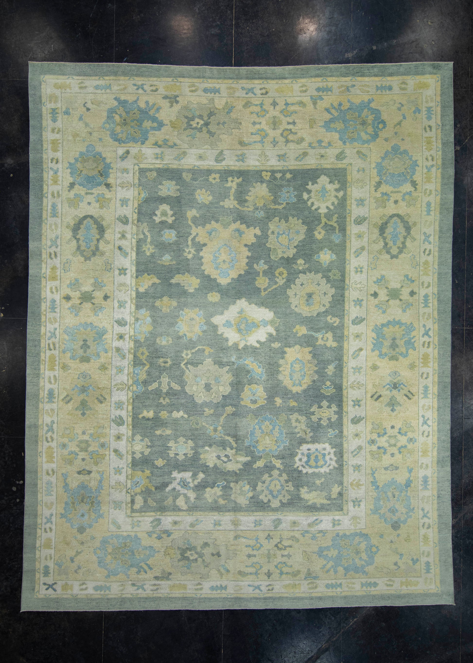 Turkish Oushak Rug 10'9" x 13'7" #18603
