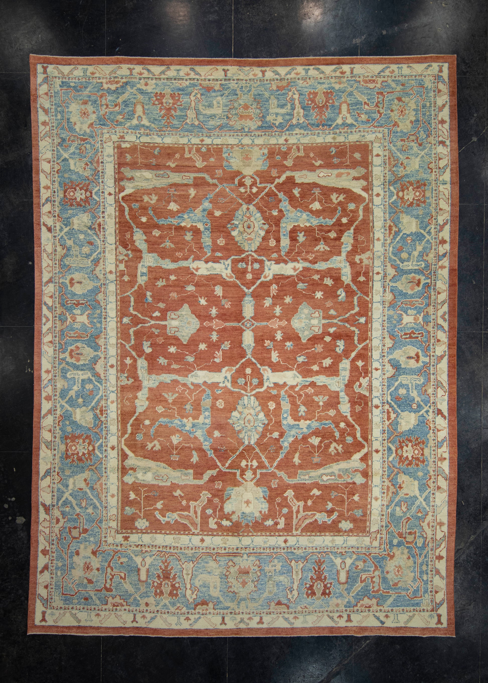 Turkish Oushak Rug 10'1" x 13'8" #18623