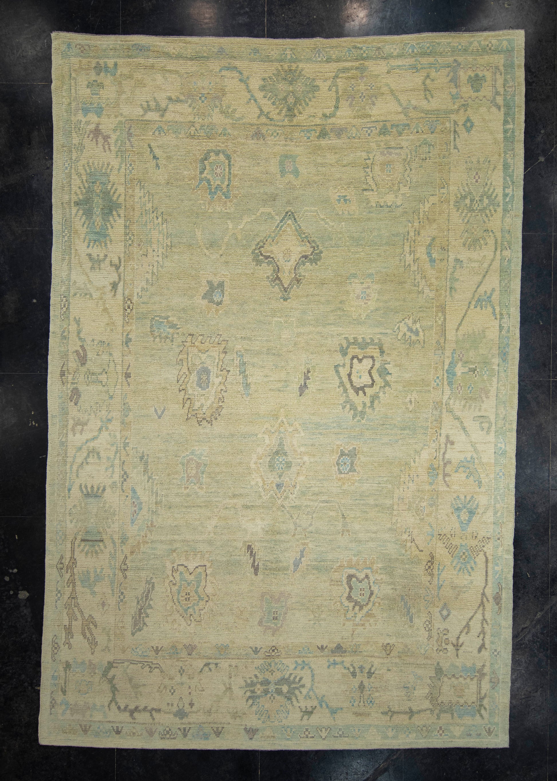 Turkish Oushak Rug 9'9" x 14'9" #18555