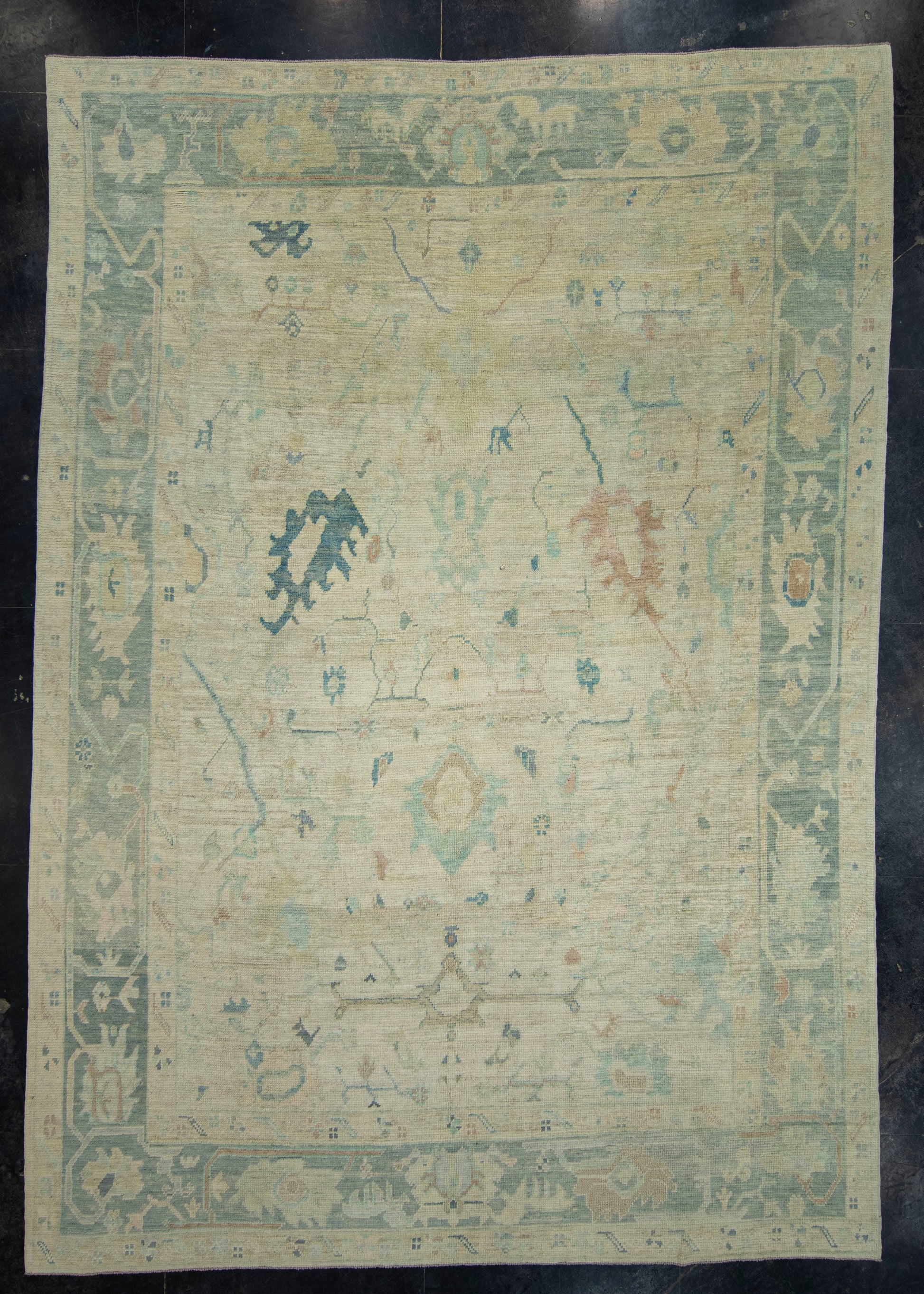 Turkish Oushak Rug 9'11" x 14'1" #18641
