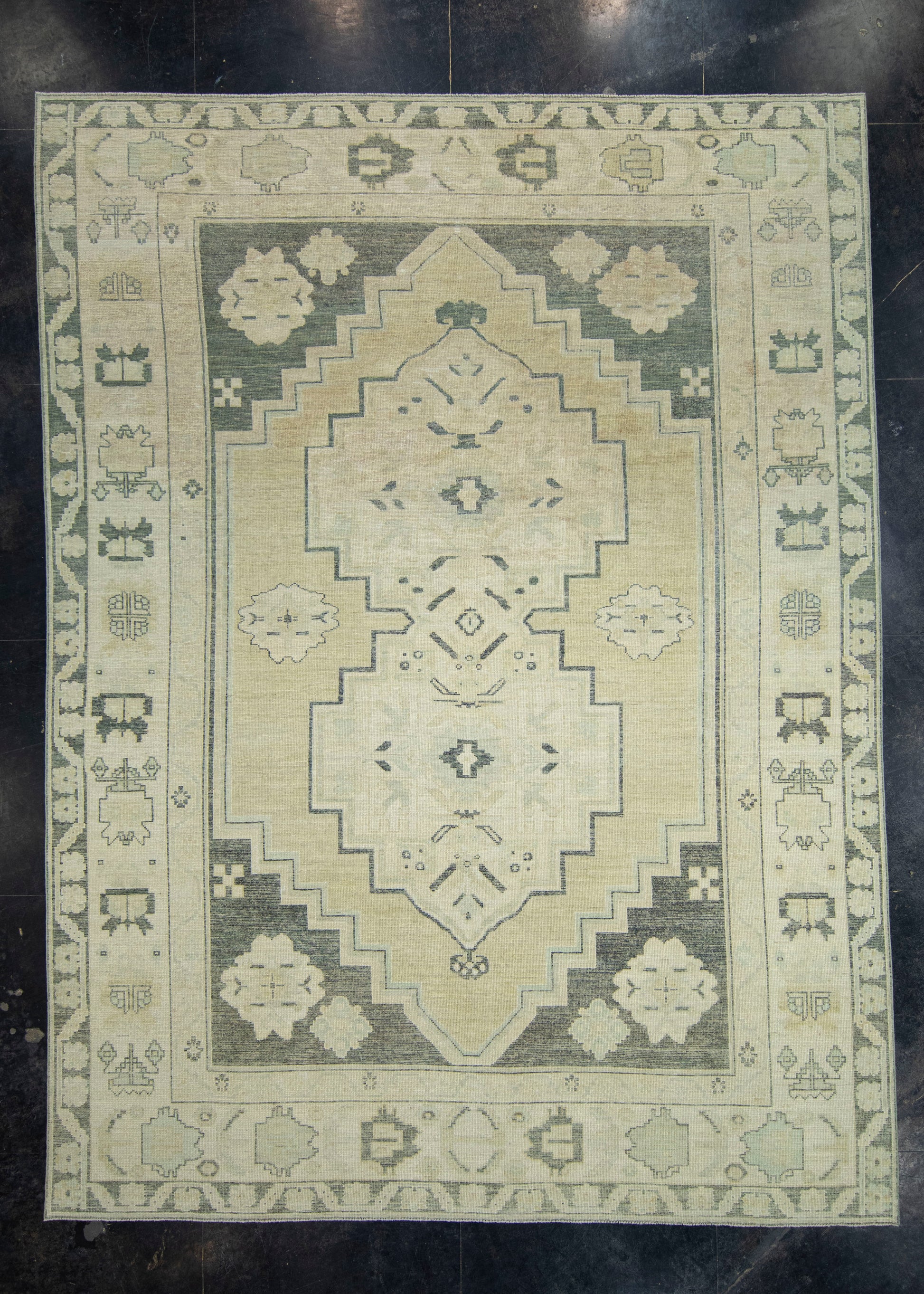 Turkish Oushak Antique Look Rug 9'10" x 13'2" #18066