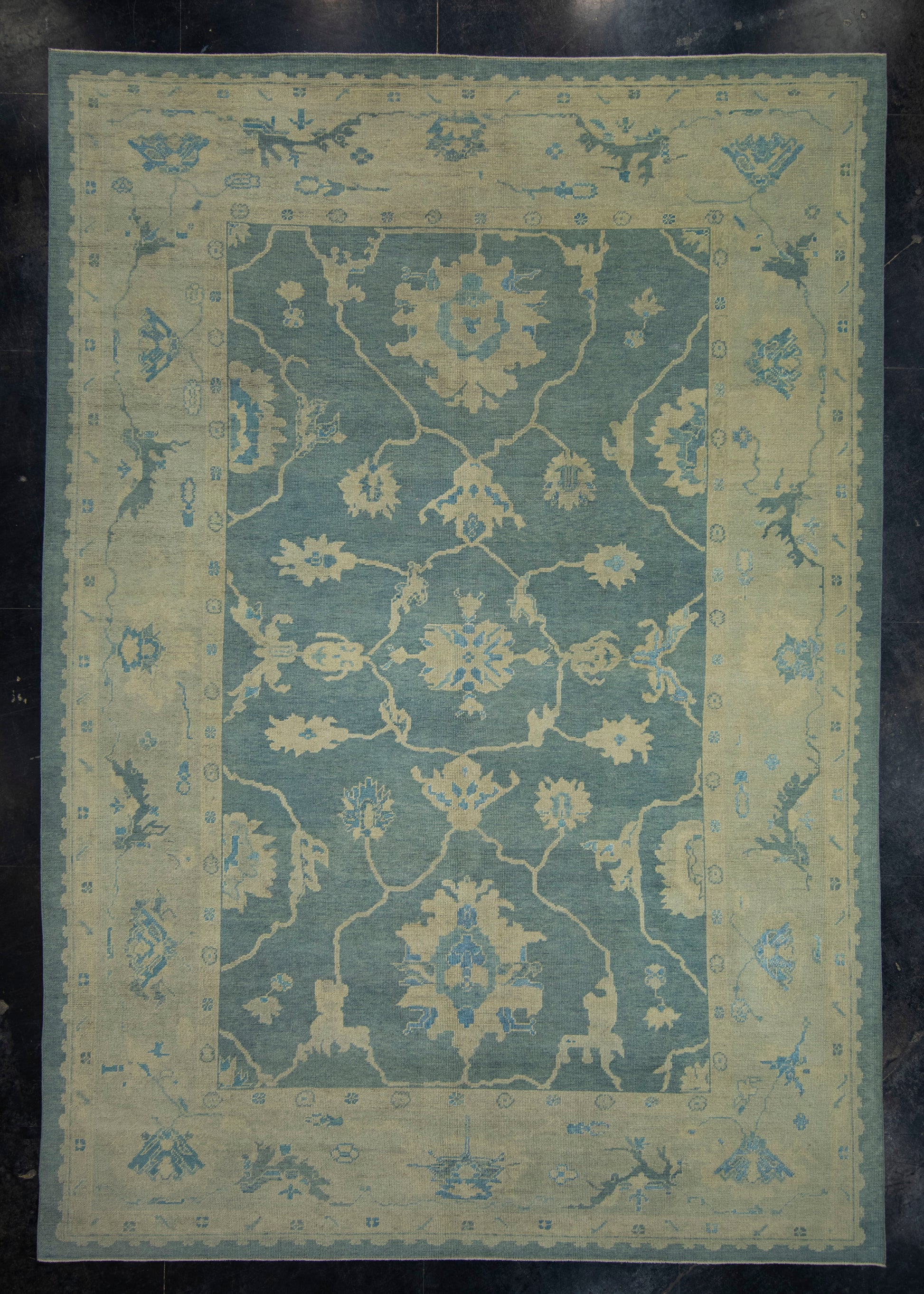 Turkish Oushak Rug 9'10" x 14' #18594