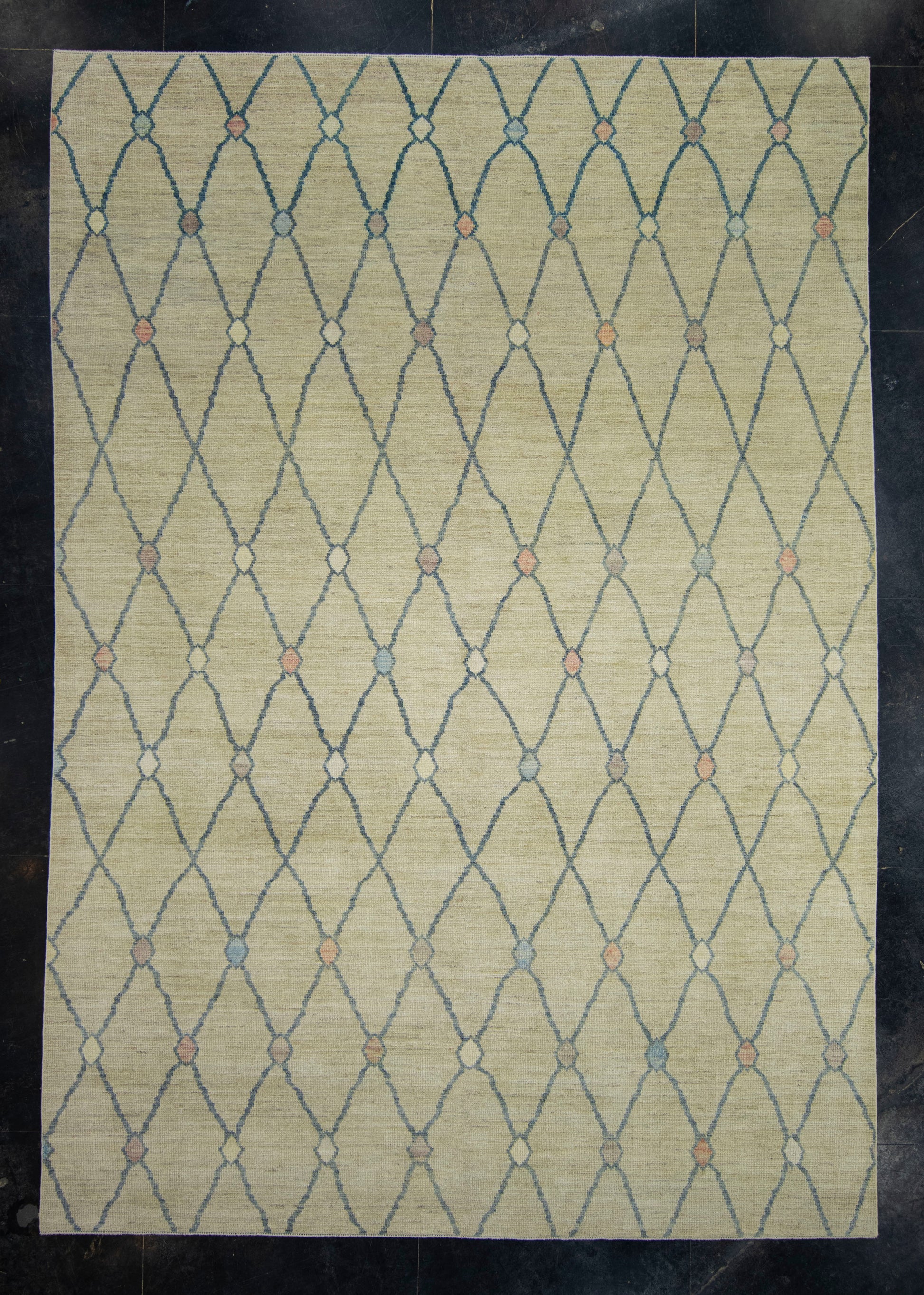 Turkish Oushak Rug 9'2" x 13'1" #18667