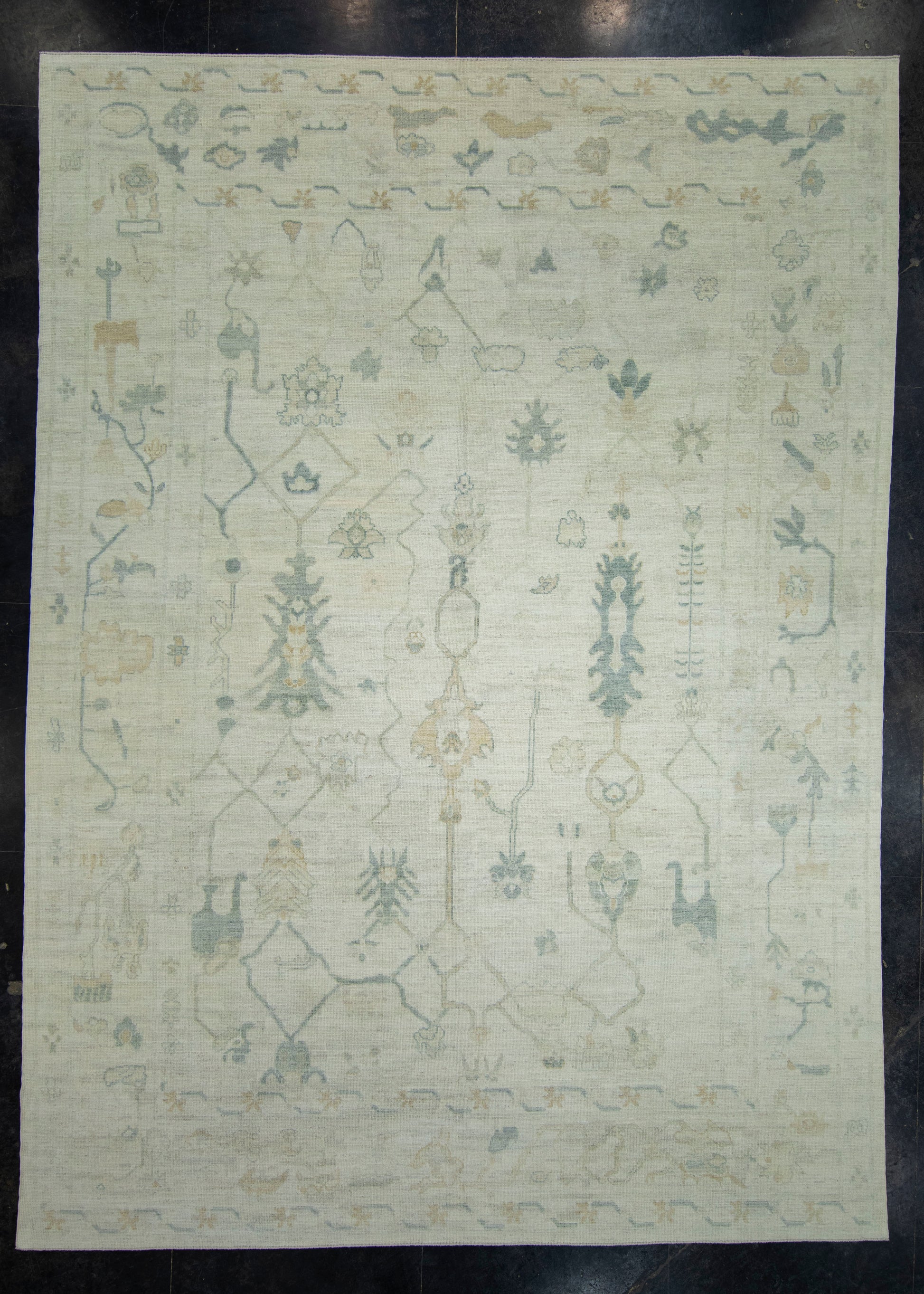 Turkish Oushak Rug 10'5" x 14'4" #18691