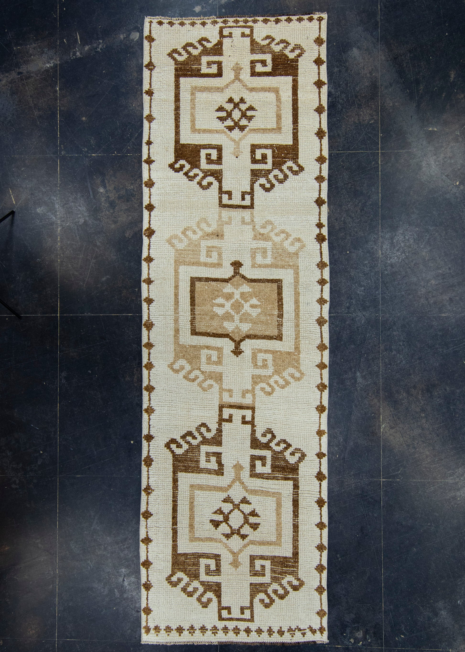 Turkish Vintage Runner Rug 3'5" x 11'6" #17071