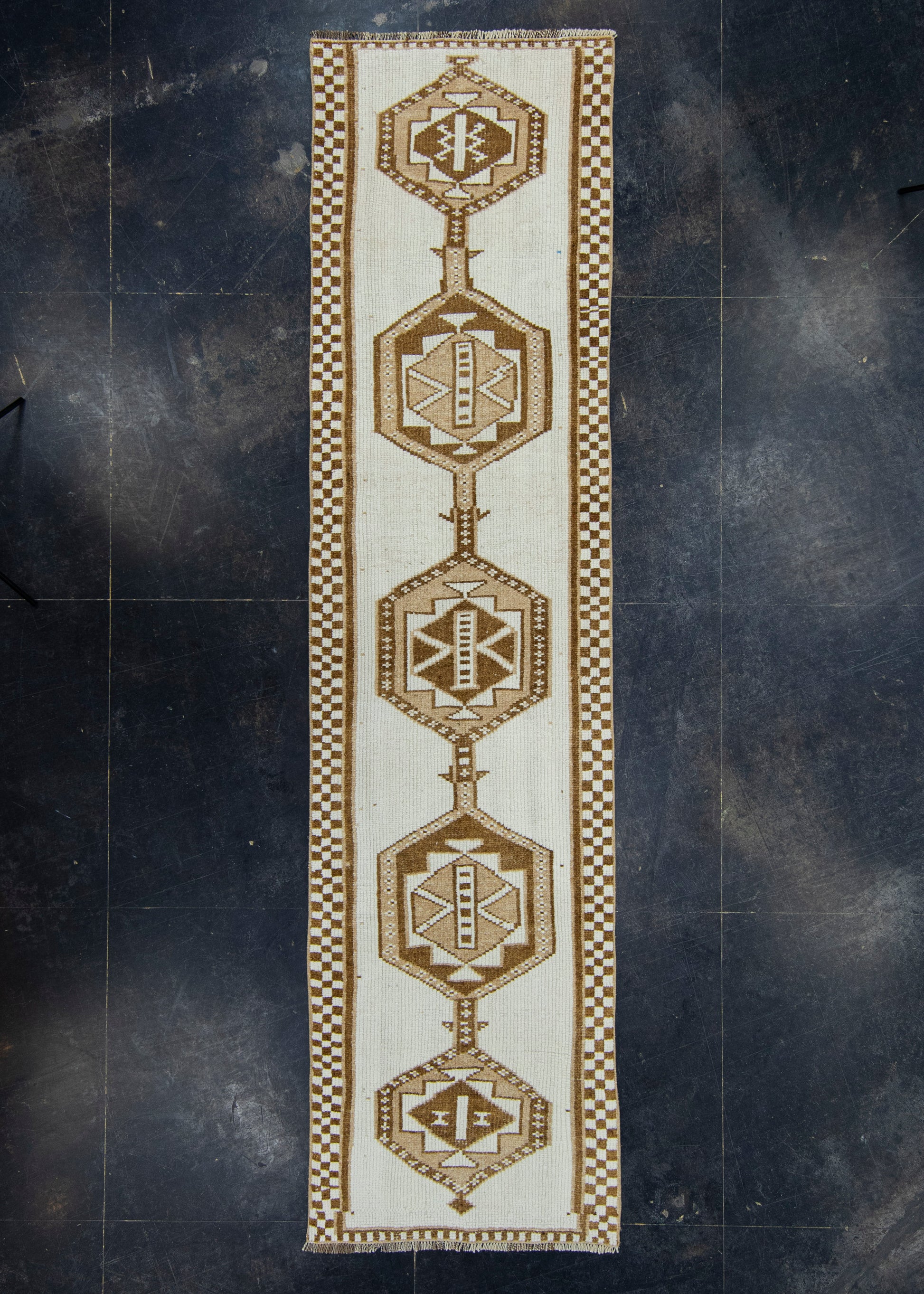 Turkish Vintage Runner Rug 3' x 11'10" #17076