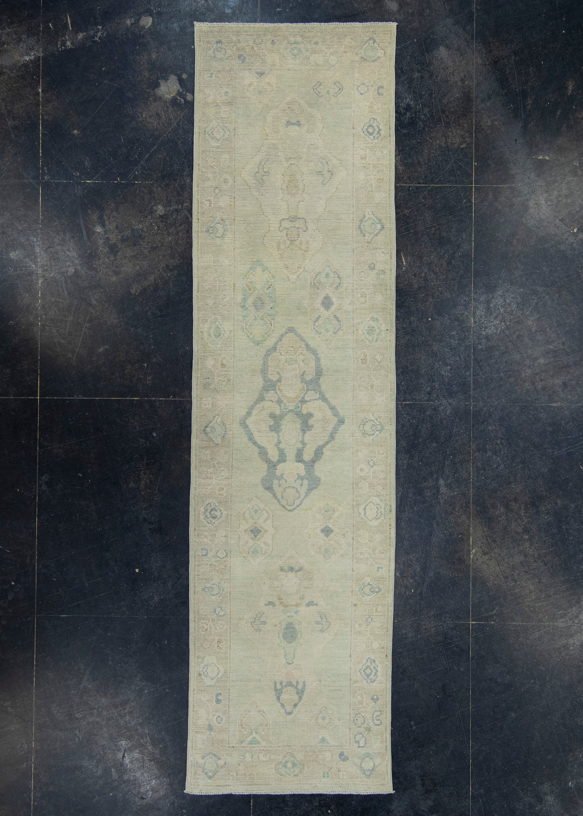 Turkish Oushak Rug 2'10" x 10'7" #17821