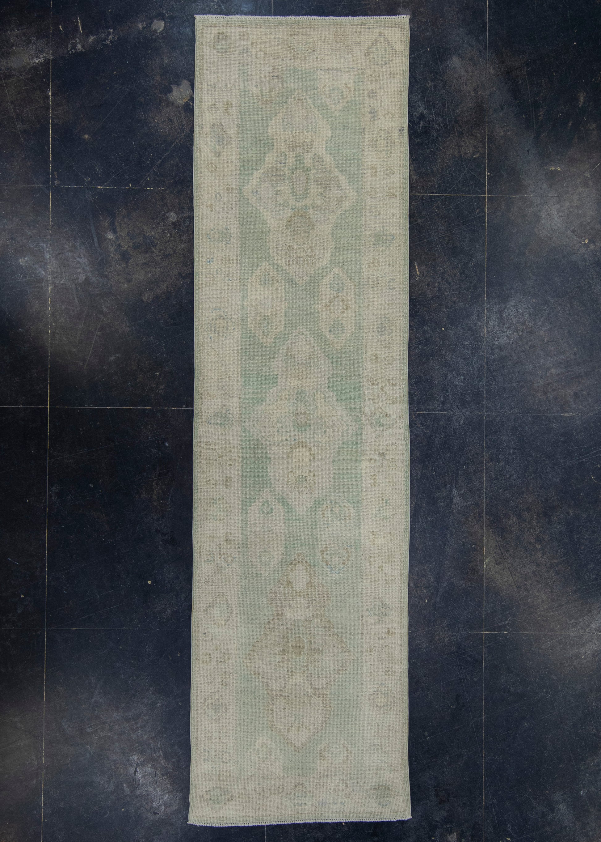 Turkish Oushak Rug 3' x 11' #17834