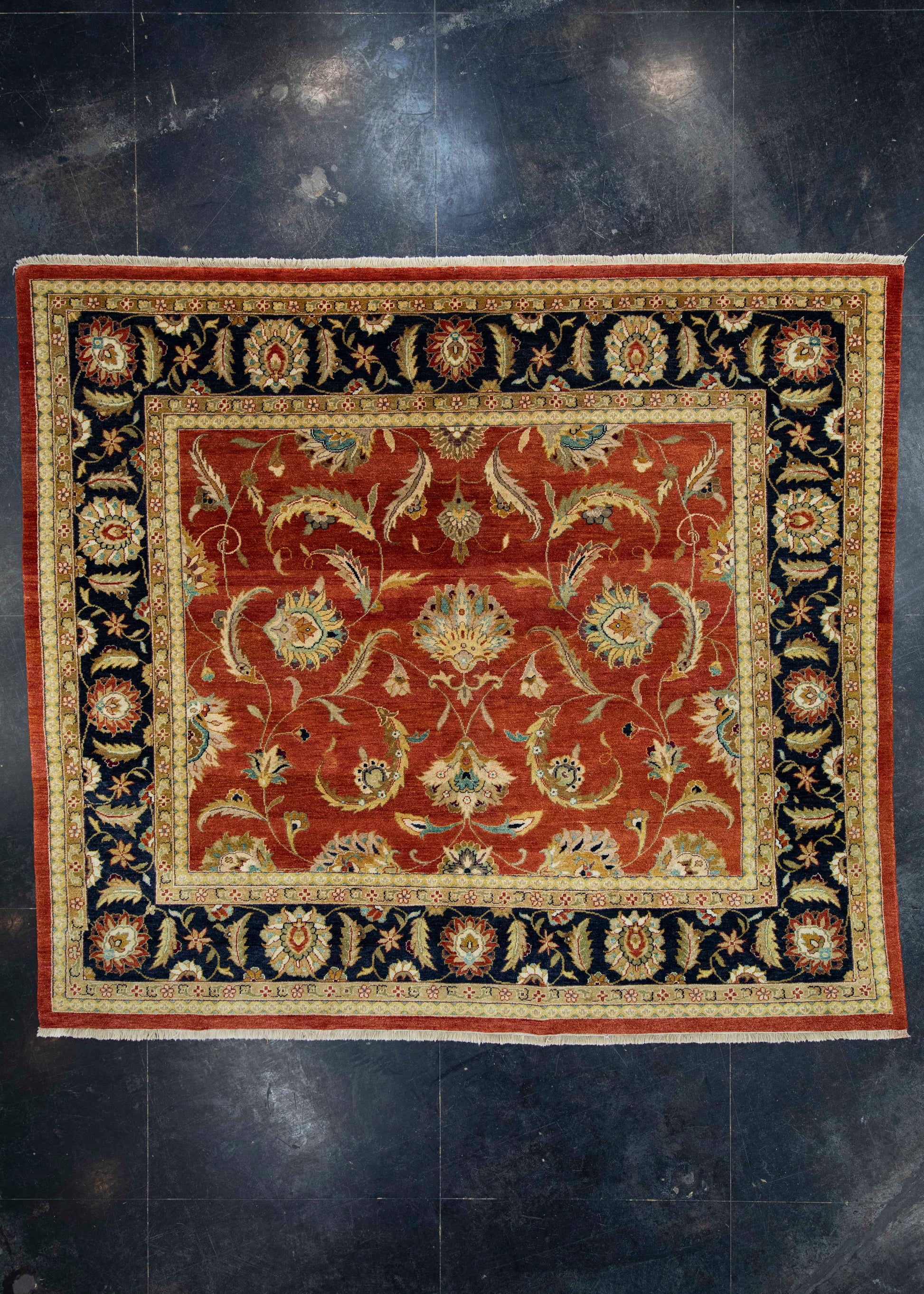 Oushak Square Rug 8'10" x 8' #17006