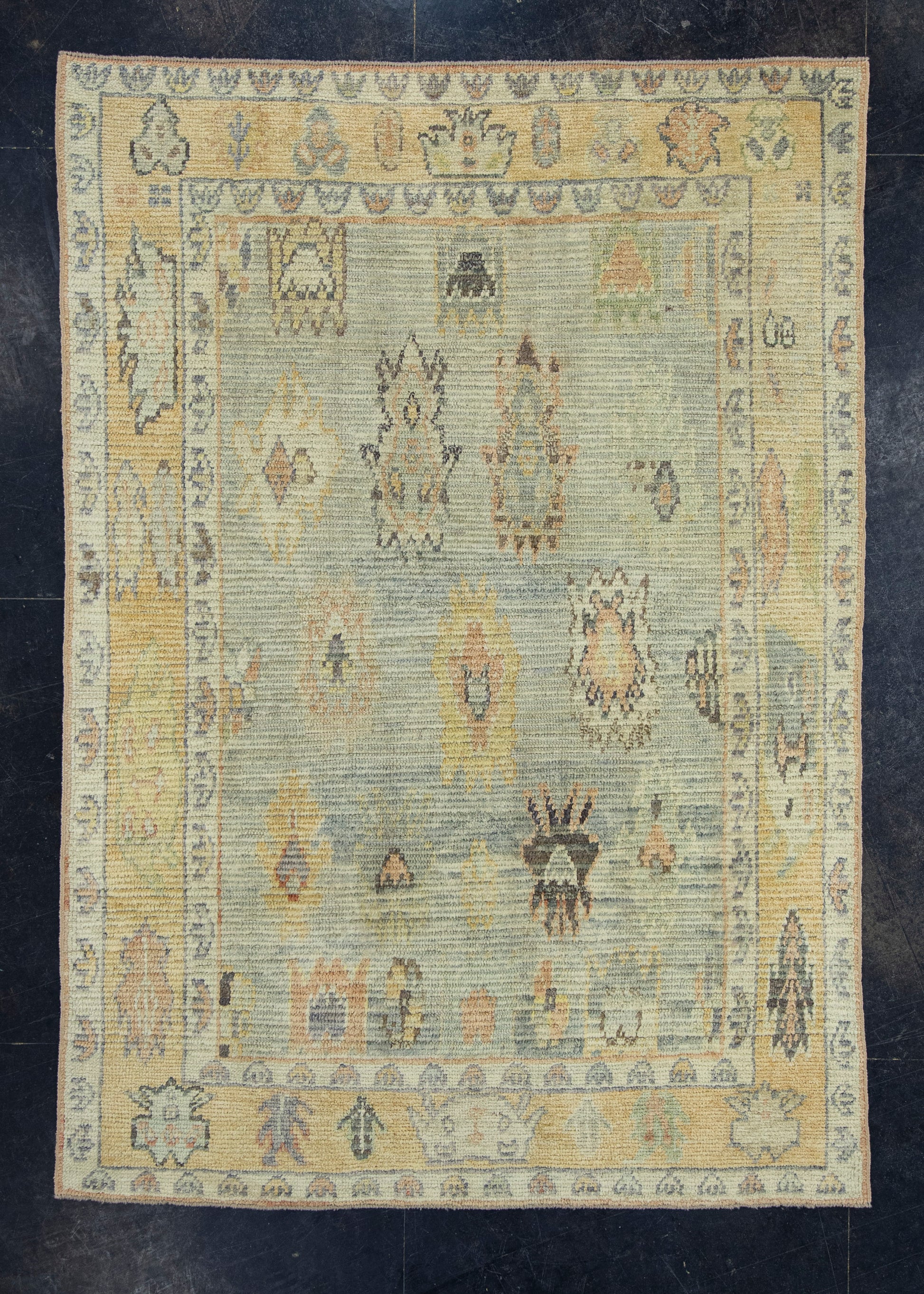 Turkish Oushak Rug 5'4" x 7'7" #18634