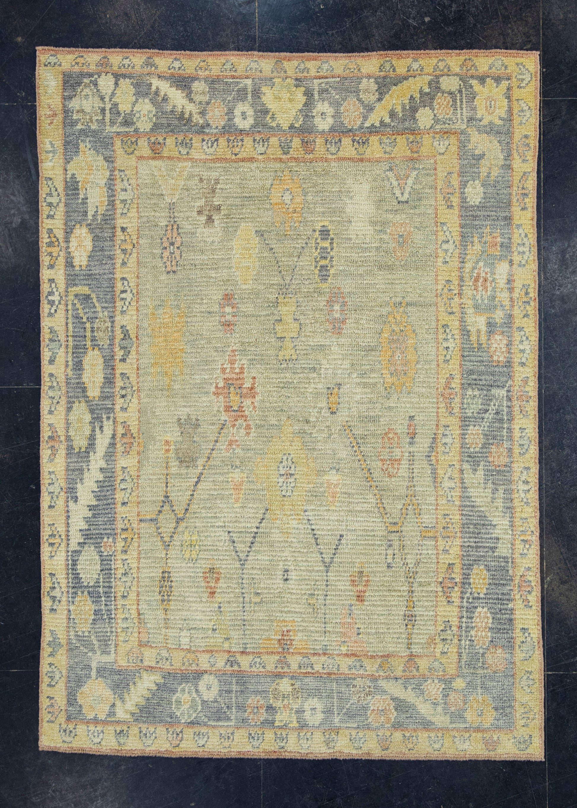 Turkish Oushak Rug 5'3" x 7'4" #18626