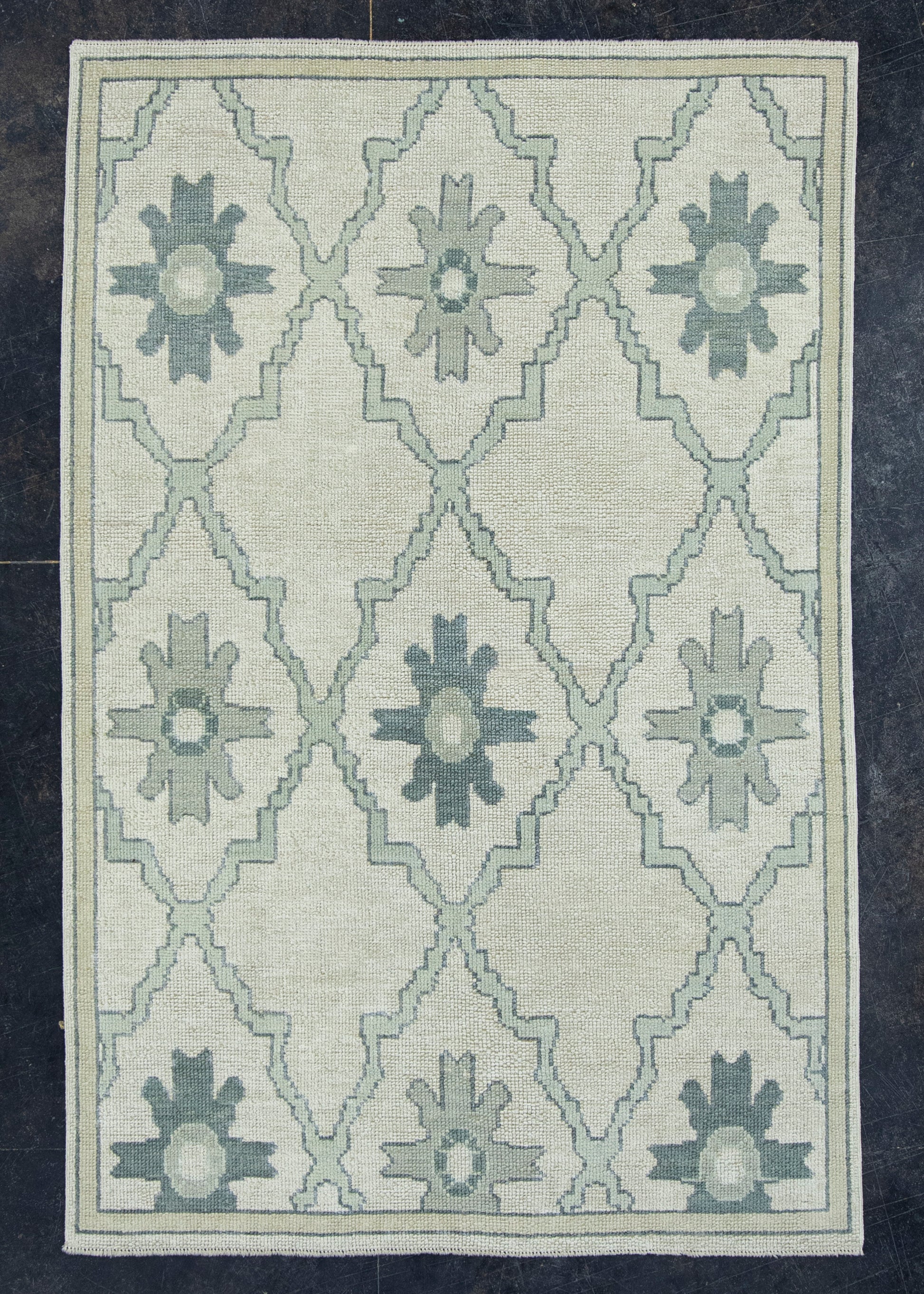 Turkish Oushak Rug 4'1" x 6'2" #18092