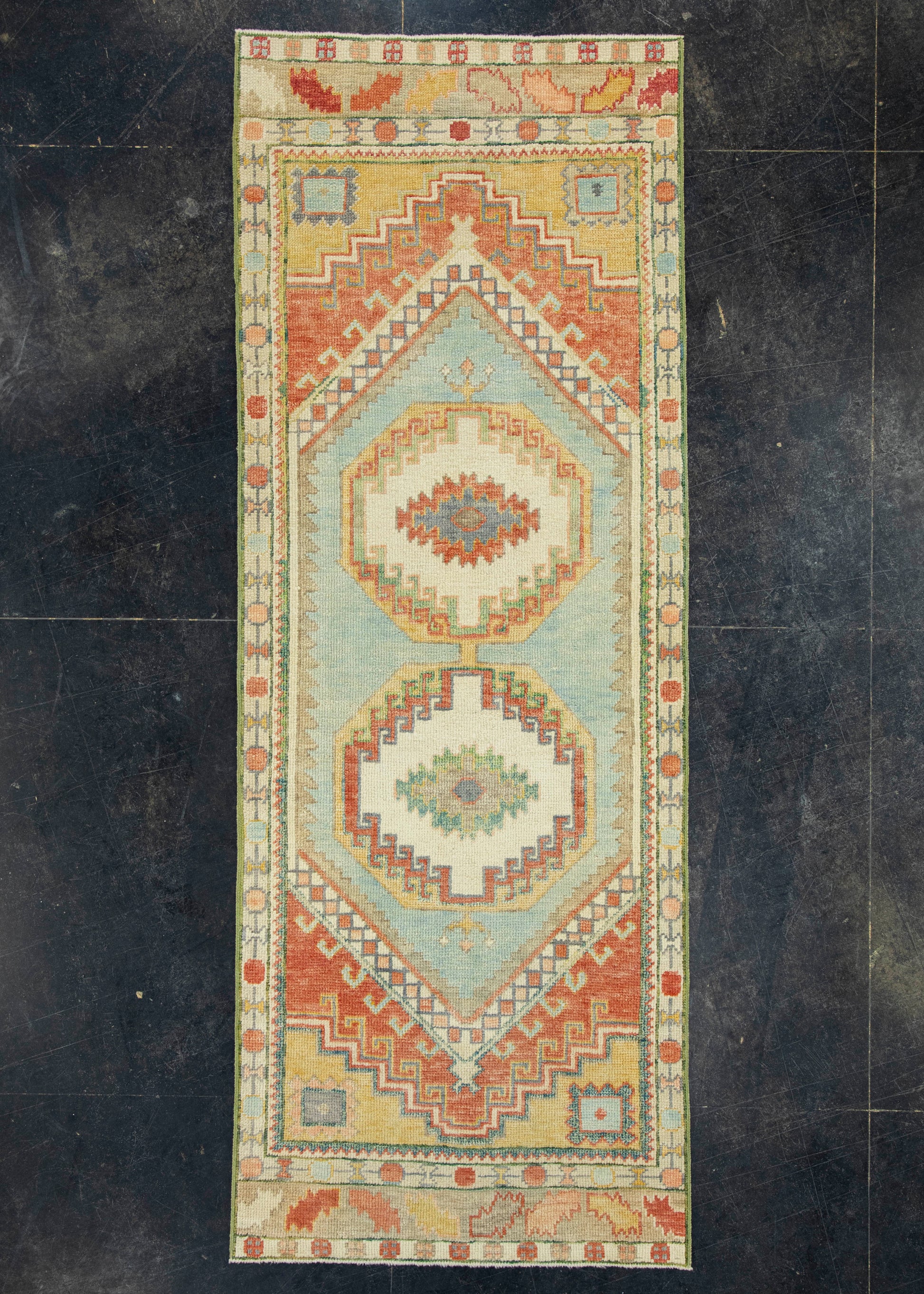 Turkish Oushak Rug 2'10" x 7'8" #18109