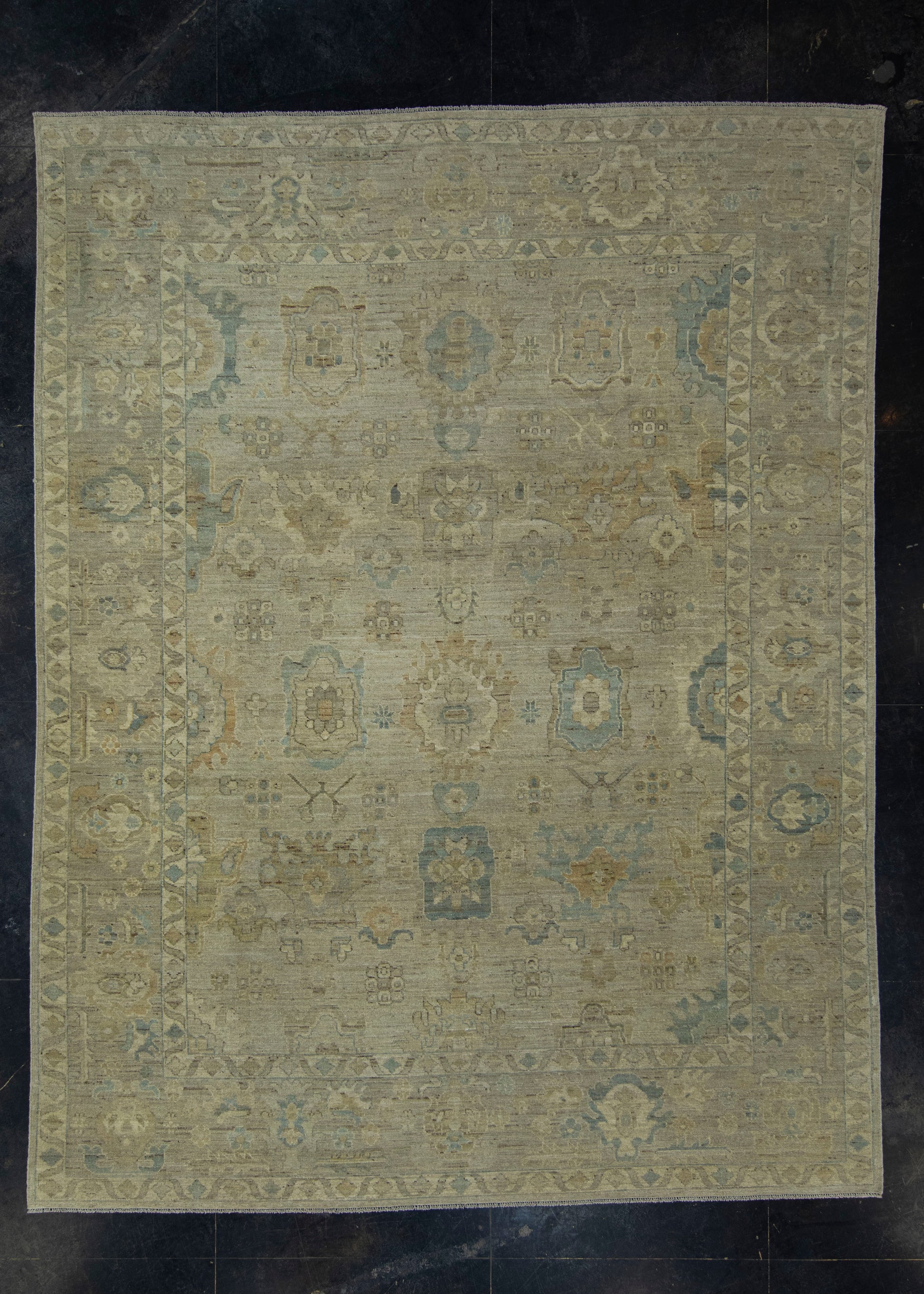 Turkish Oushak Rug 9'2" x 11'11" #17652