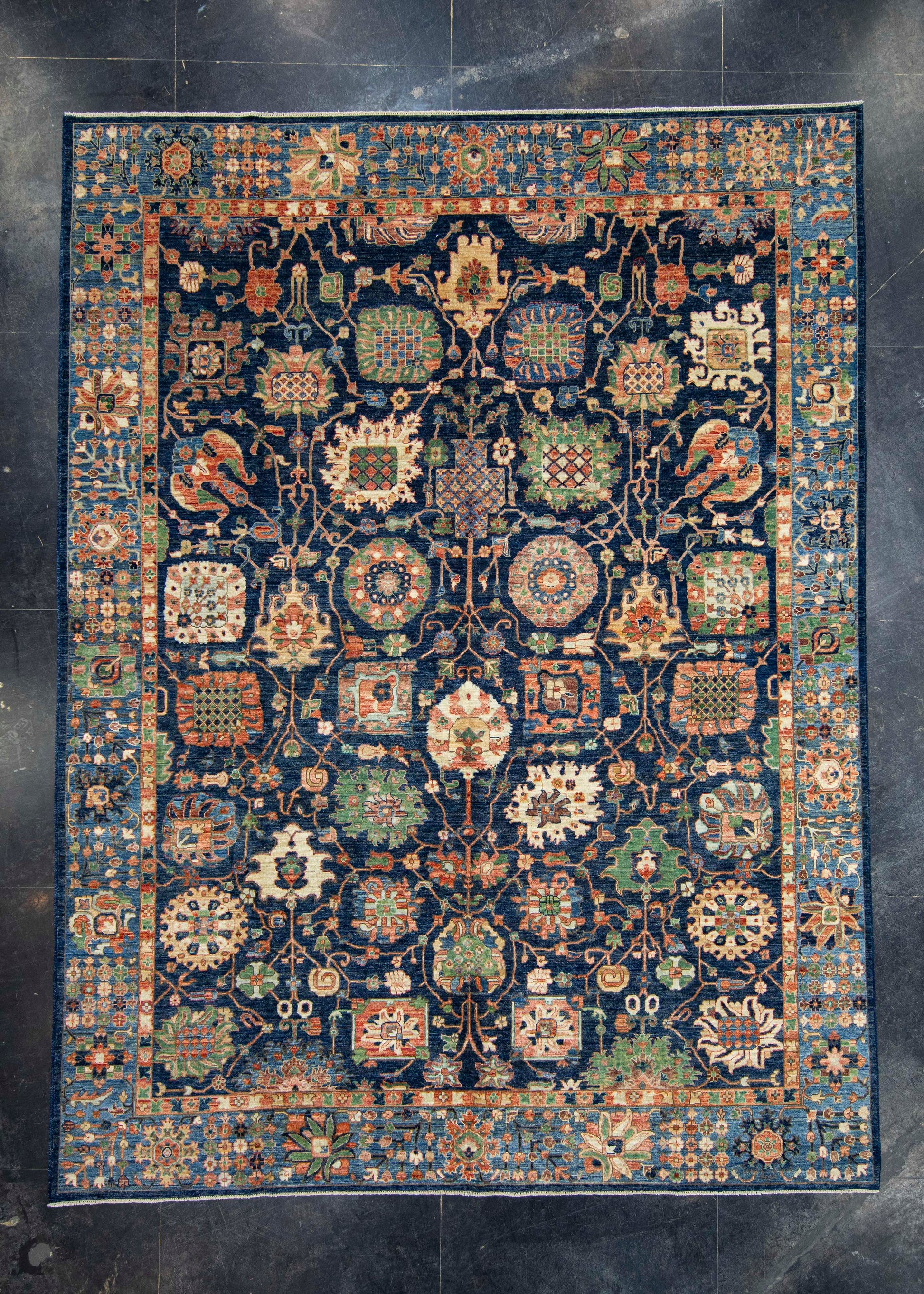 Oriental Handmade Runner Rug 8'10" x 11'9" #17014