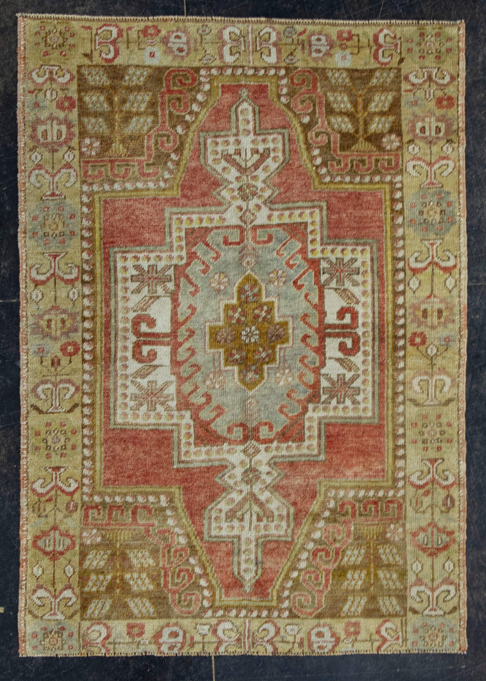 Turkish Vintage Rug 3'6" x 5' #16073