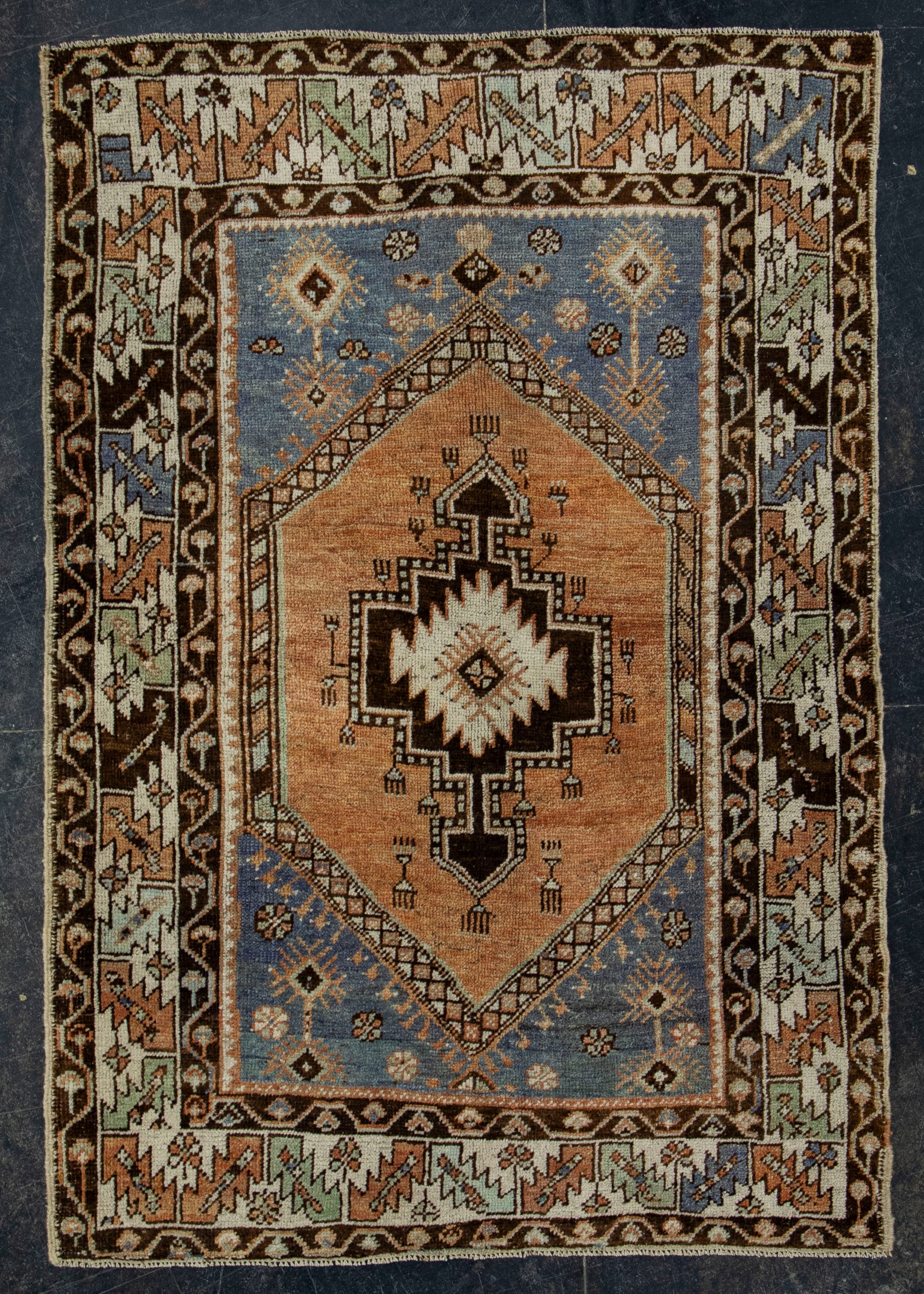 Turkish Vintage Rug 3'8" x 5'4" #16083