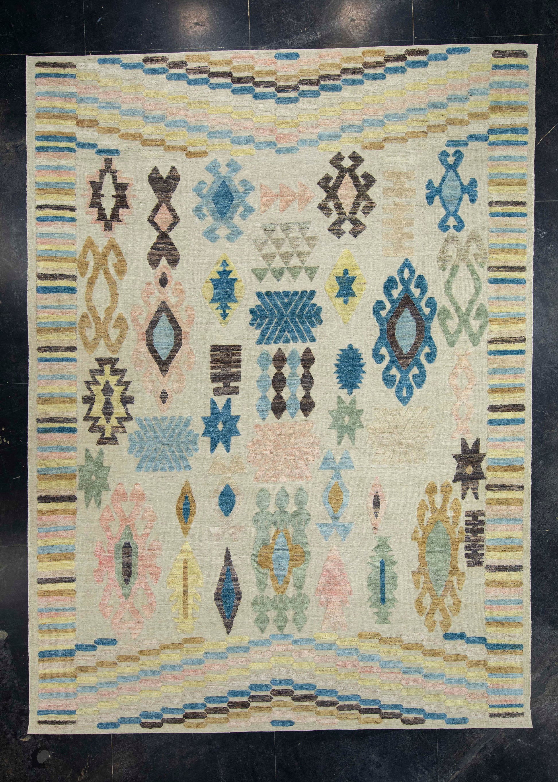 Turkish Kilim Oriental Handmade Flatweave 9'3" x 12'6" #18584