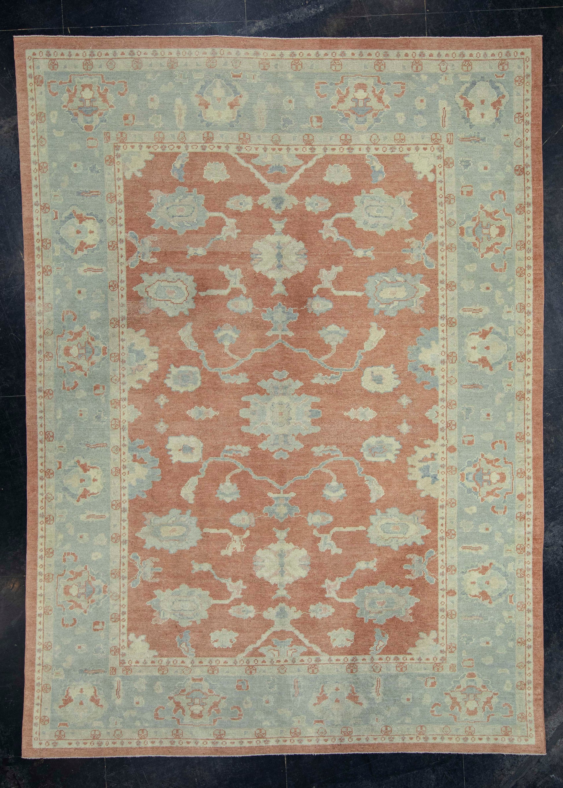 Turkish Oushak Rug 8'8" x 11'11" #18618