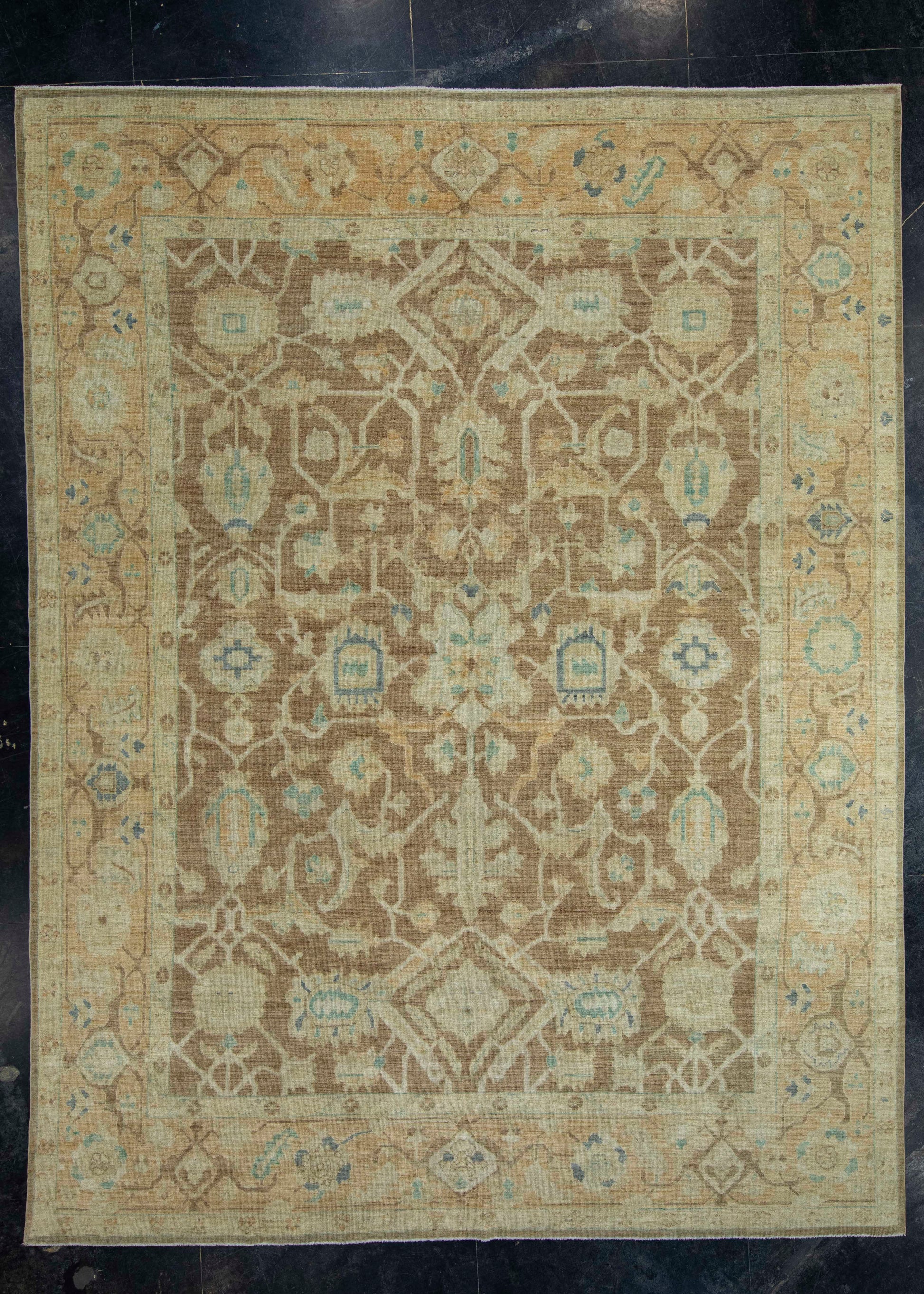 Turkish Oushak Rug 9'7" x 12'6" #18639