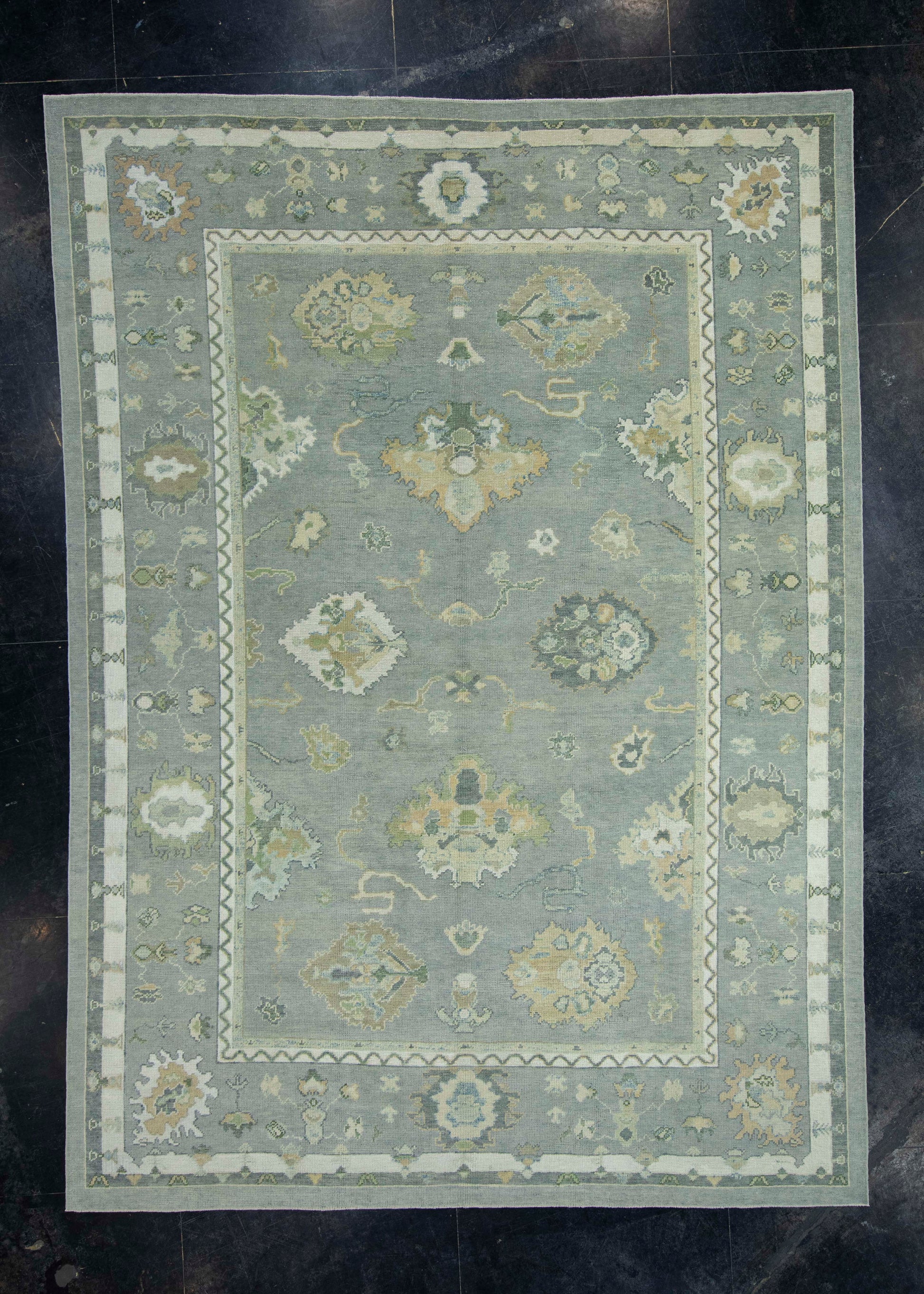 Turkish Oushak Rug 8'8" x 12' #18124