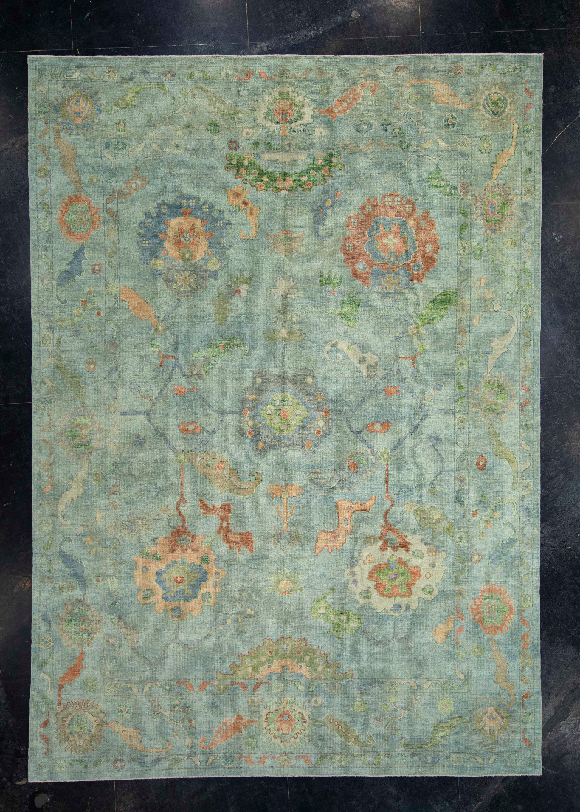 Turkish Oushak Rug 8'10" x 12'5" #18057