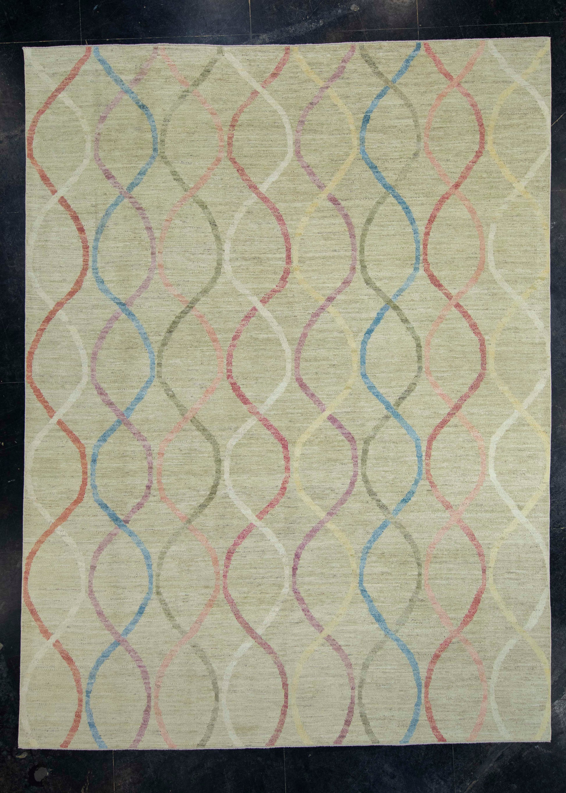 Turkish Oushak Rug 9'4" x 12'4" #18536