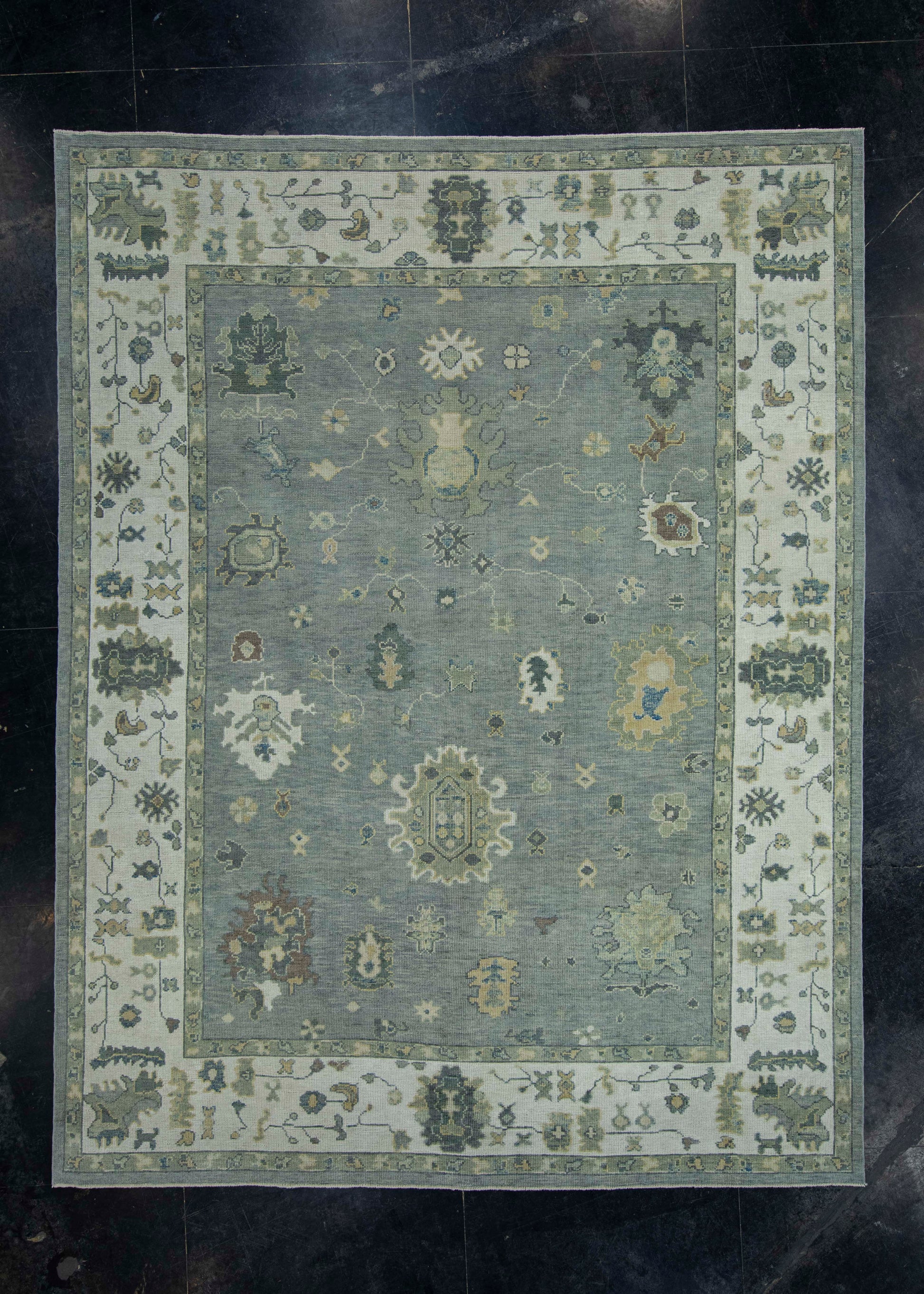 Turkish Oushak Rug 8'9" x 11'4" #18073