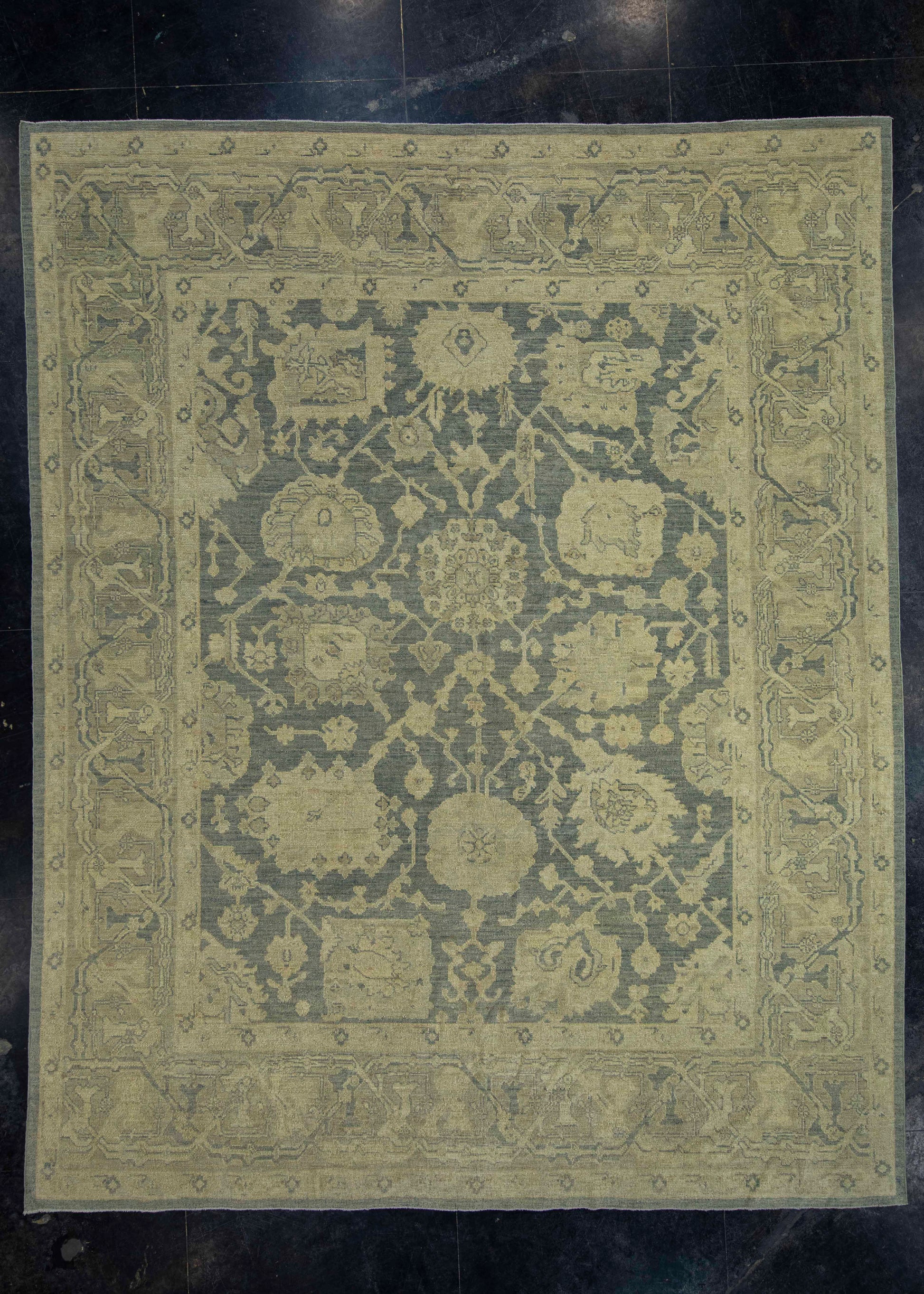 Turkish Oushak Rug 9'9" x 12'1" #18687