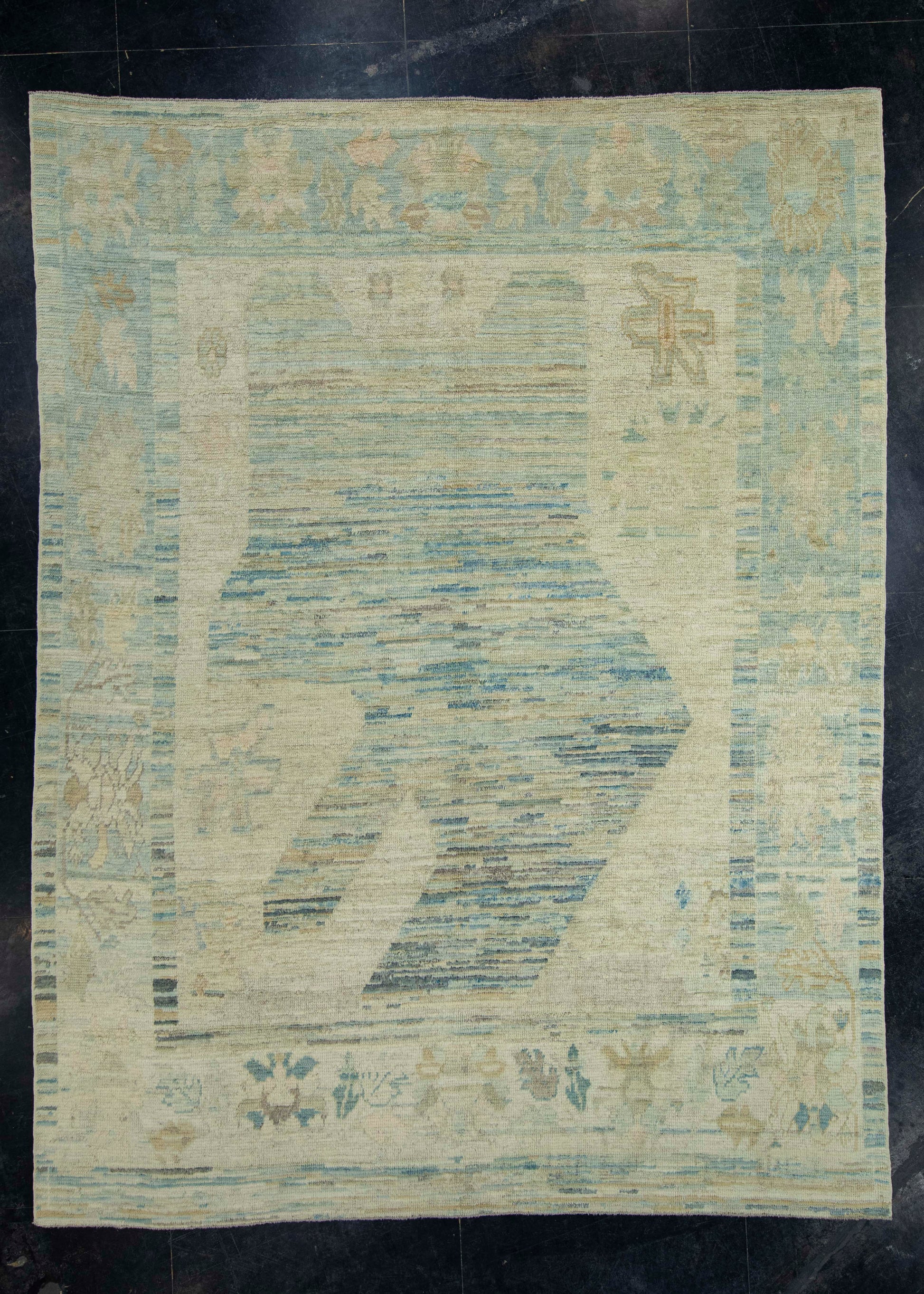 Turkish Oushak Rug 8'10" x 11'9" #18572
