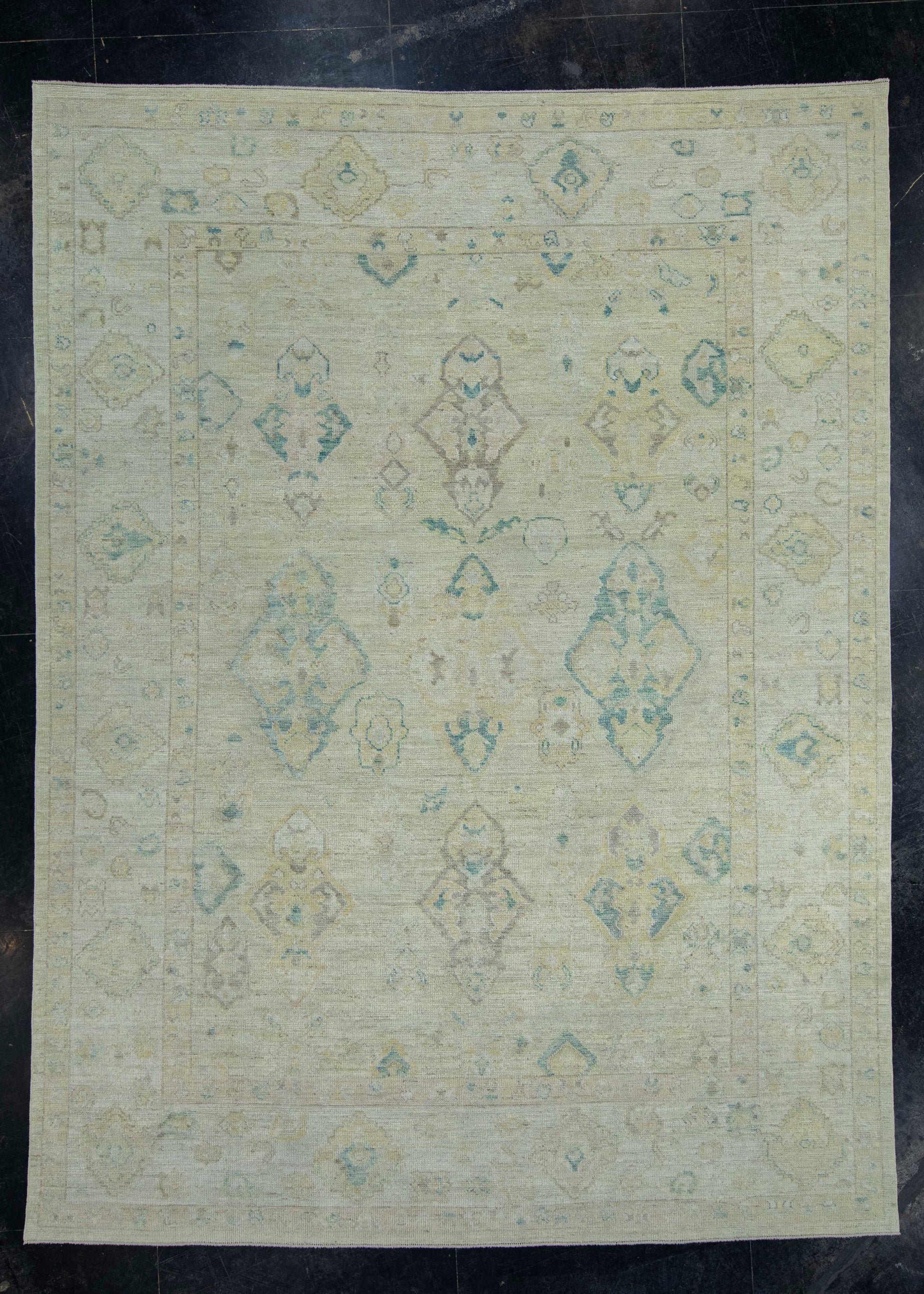 Turkish Oushak Rug 8'9" x 11'8" #18539