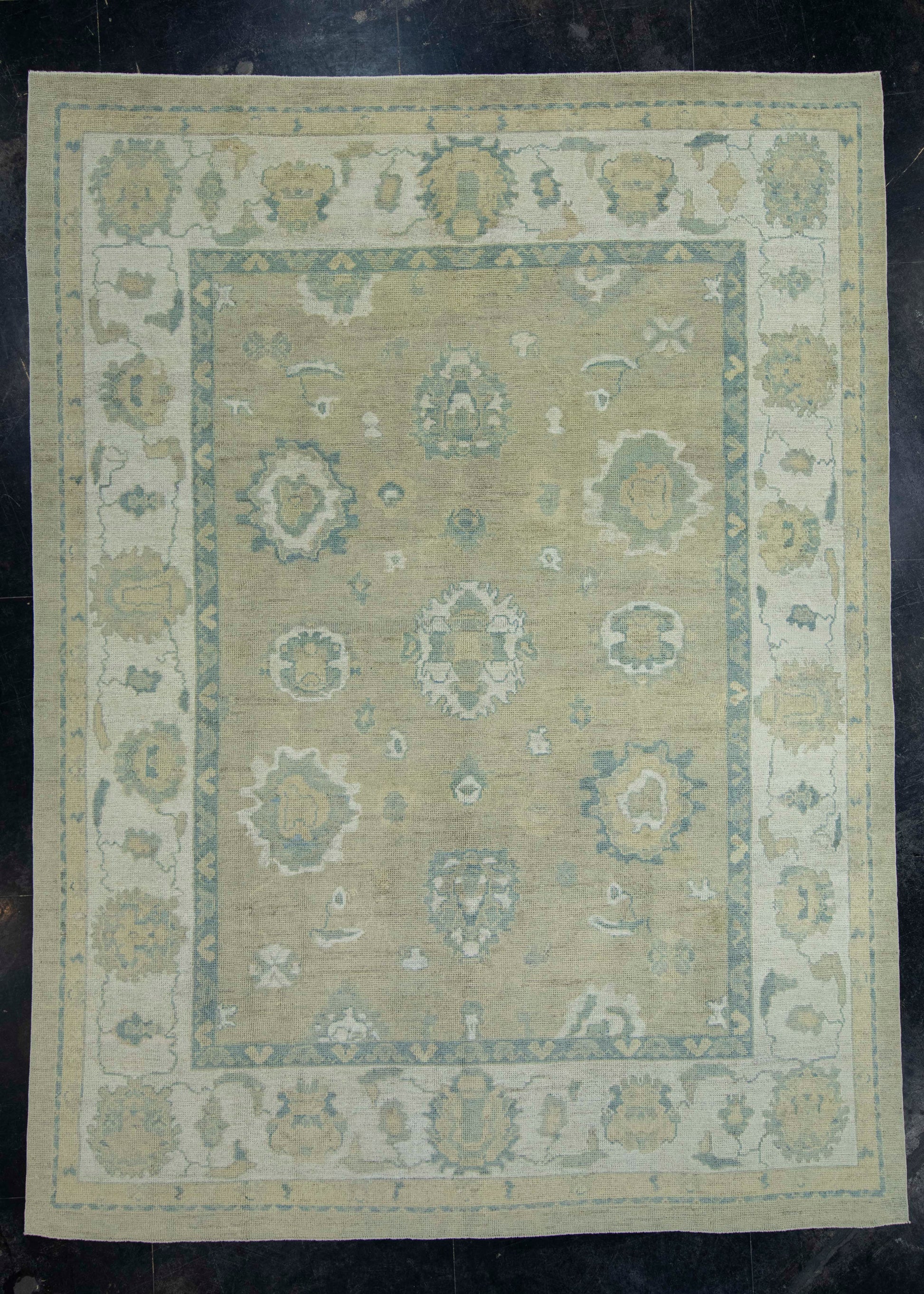 Turkish Oushak Rug 8'8" x 11'7" #18608