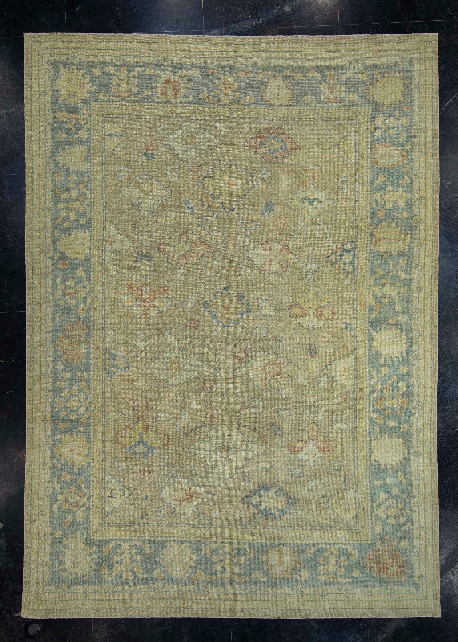 Turkish Oushak Rug 9'1" x 12'8" #18556