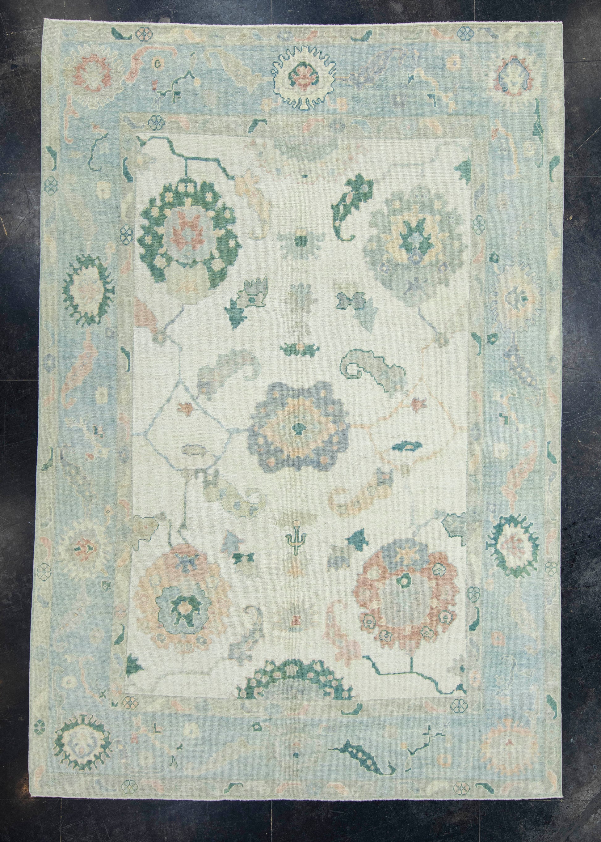 Turkish Oushak Rug 7'8" x 11'2" #18105