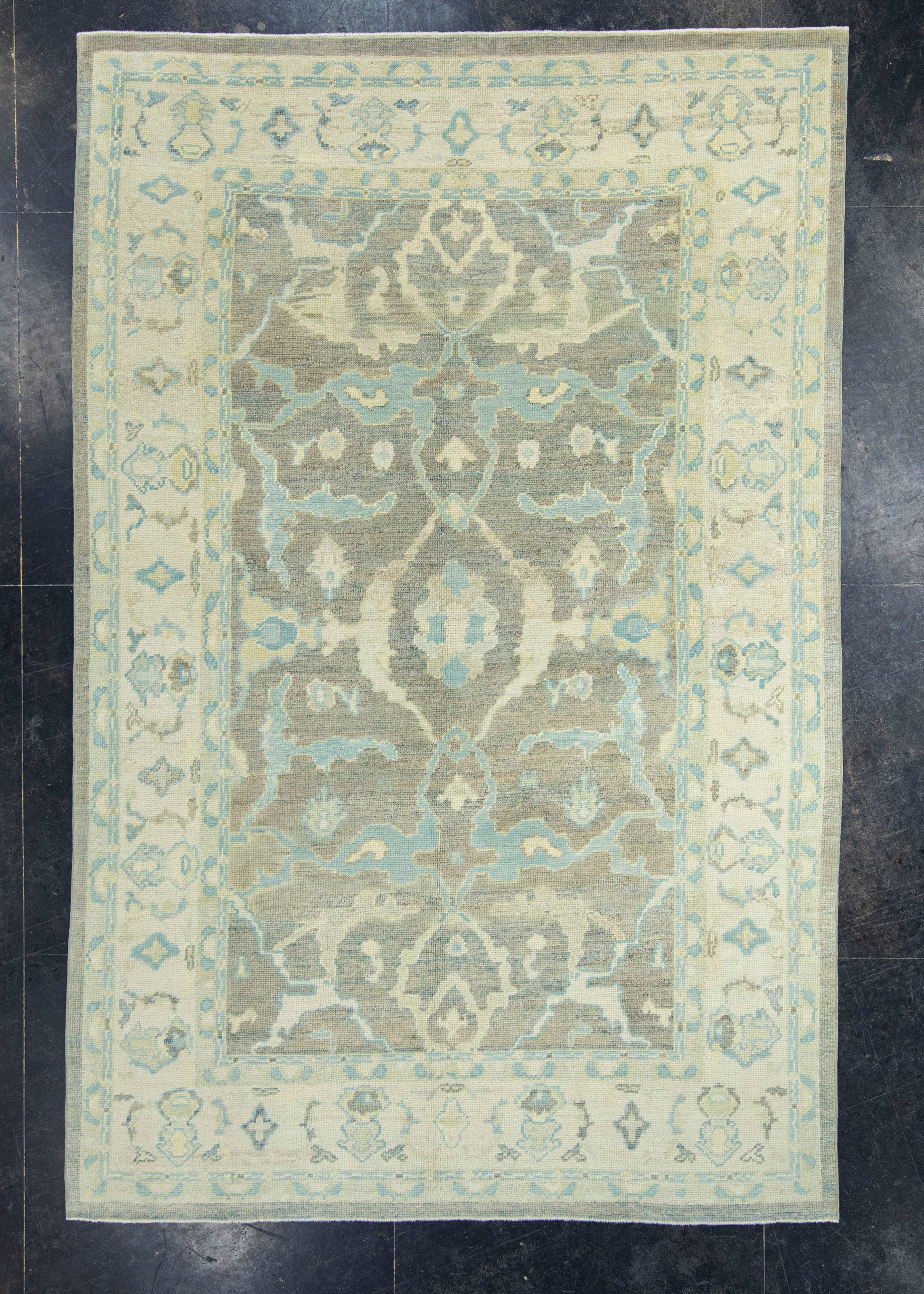 Turkish Oushak Rug 6'2" x 9'6" #18551